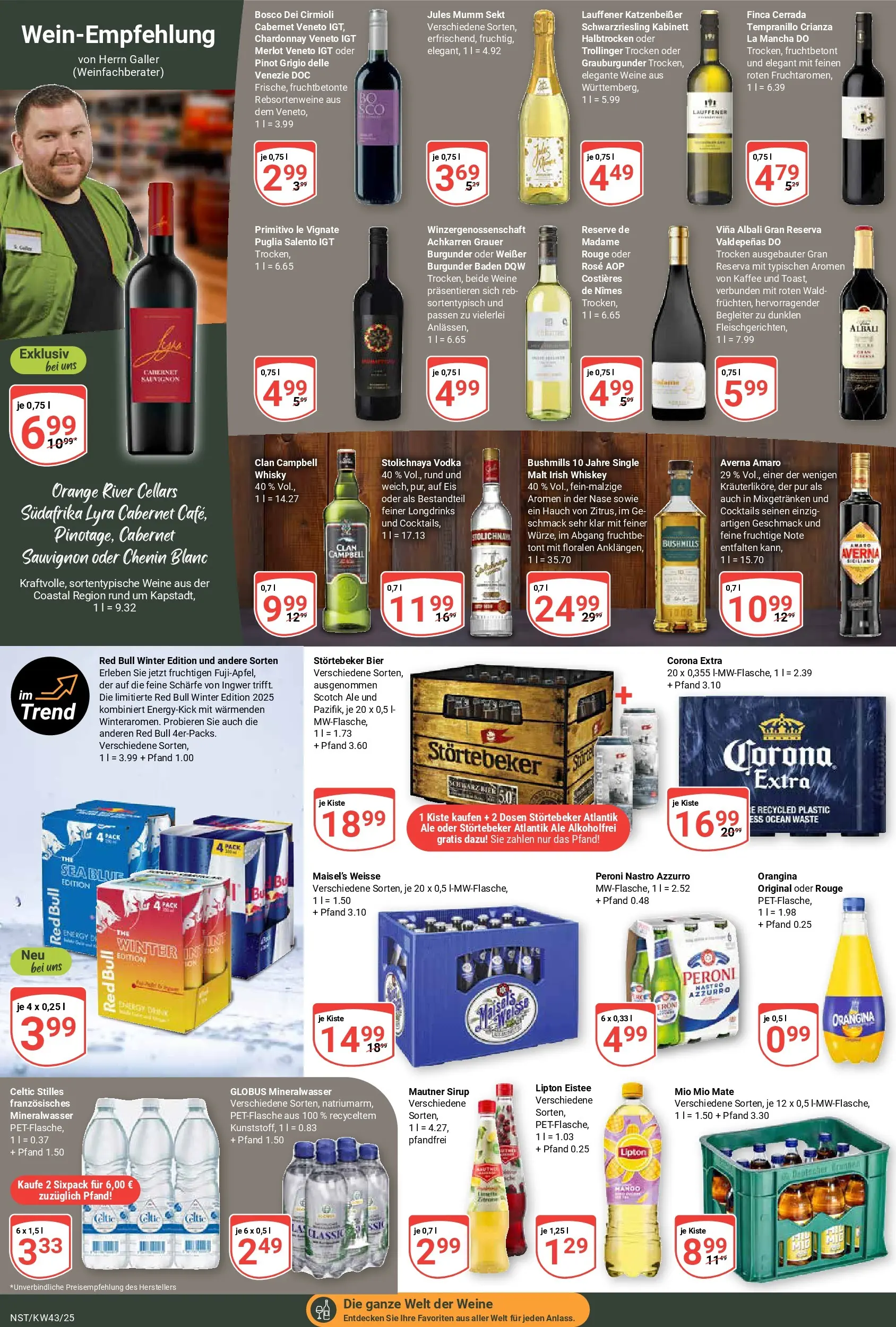 Globus prospekt Neustadt	 (ab 19.10.2025) » Angebote online | Seite: 20 | Produkte: Mio mio mate, Mineralwasser, Whiskey, Eis
