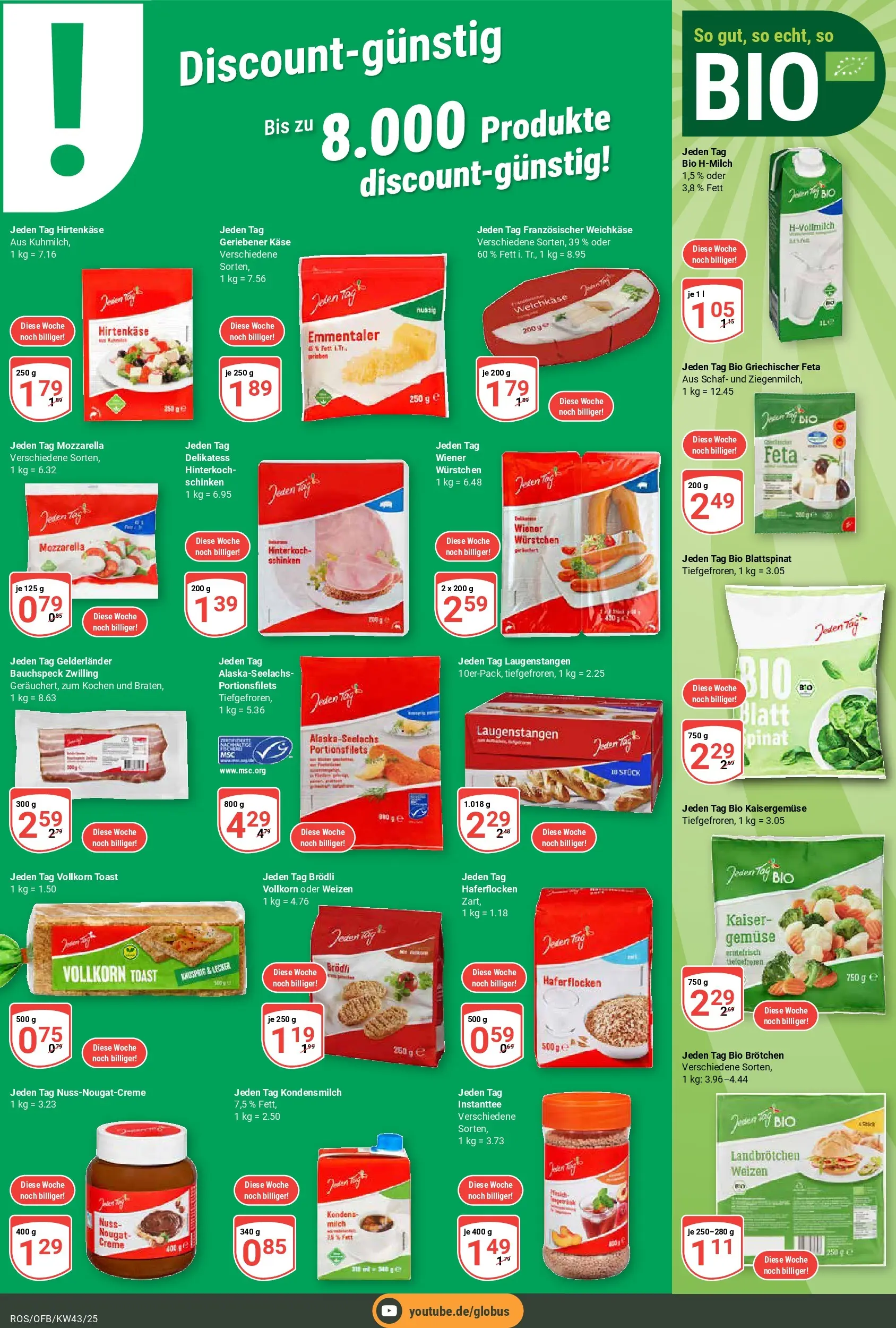 Globus prospekt Lambrechtshagen	 (ab 19.10.2025) » Angebote online | Seite: 12 | Produkte: Feta, Toast, Creme, Schinken