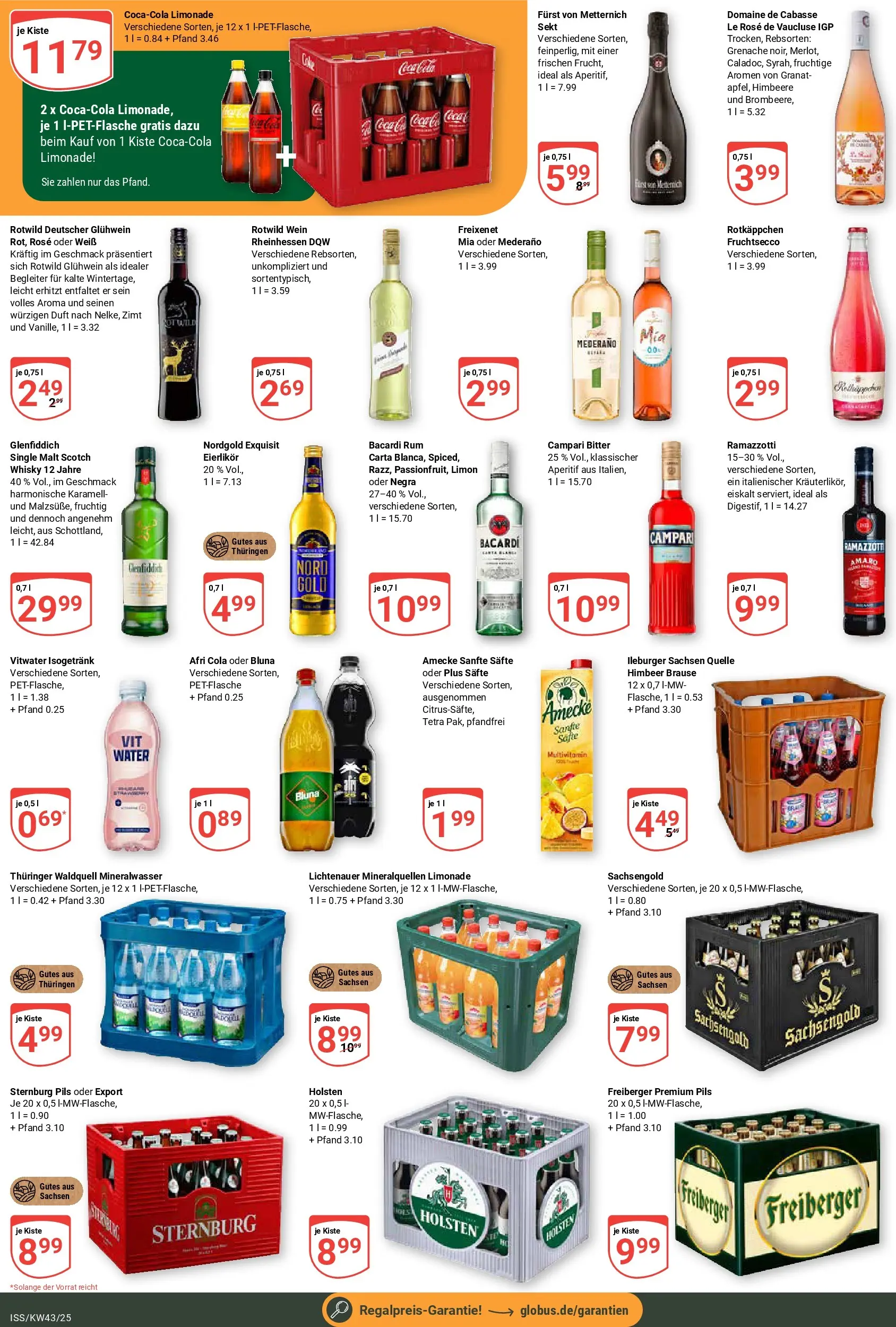 Globus prospekt Isserstedt	 (ab 19.10.2025) » Angebote online | Seite: 3 | Produkte: Furst von metternich, Rum, Pils, Fruchtsecco