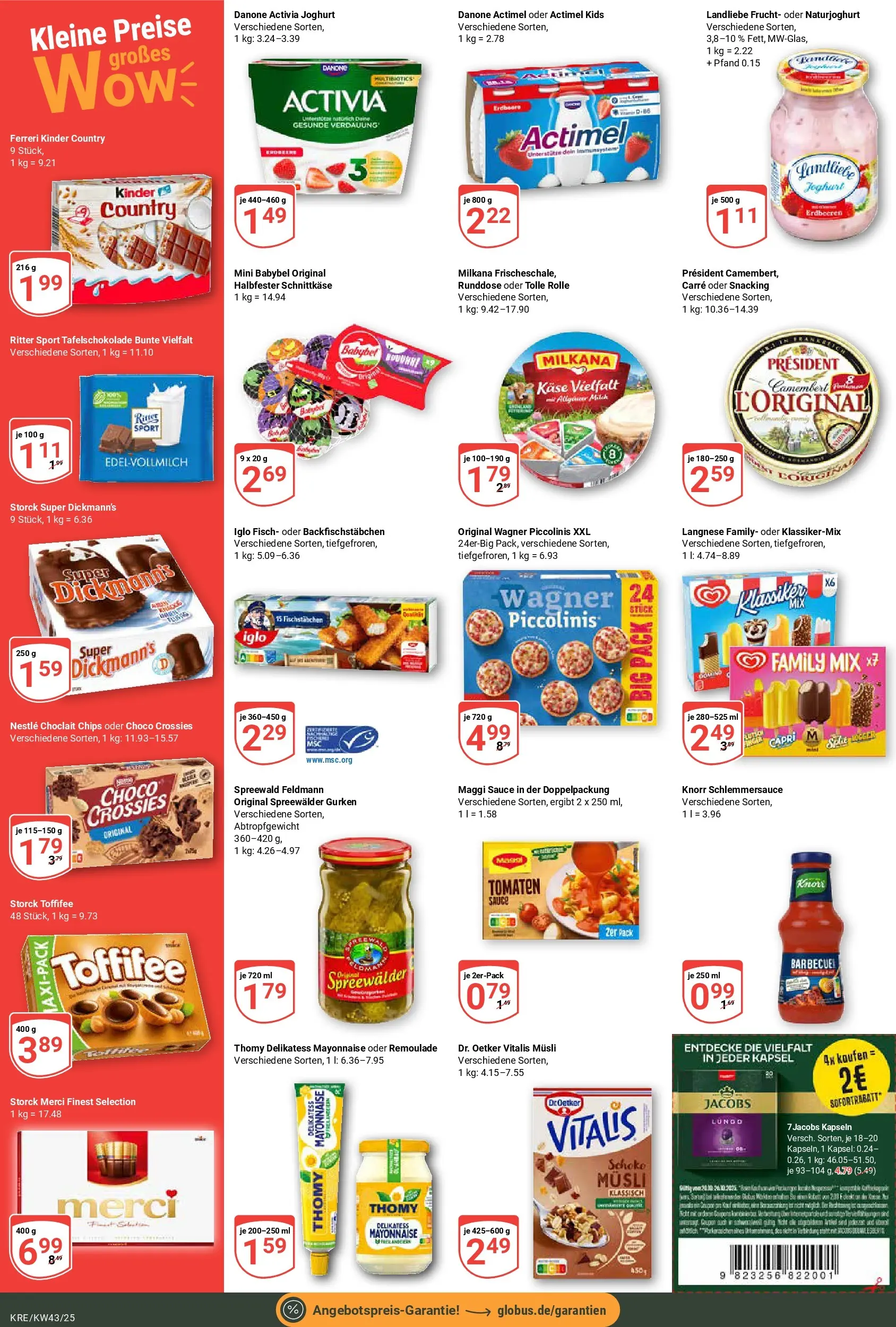 Globus prospekt Krefeld	 (ab 19.10.2025) » Angebote online | Seite: 2 | Produkte: Ritter sport, Mayonnaise, Toffifee, Gurken