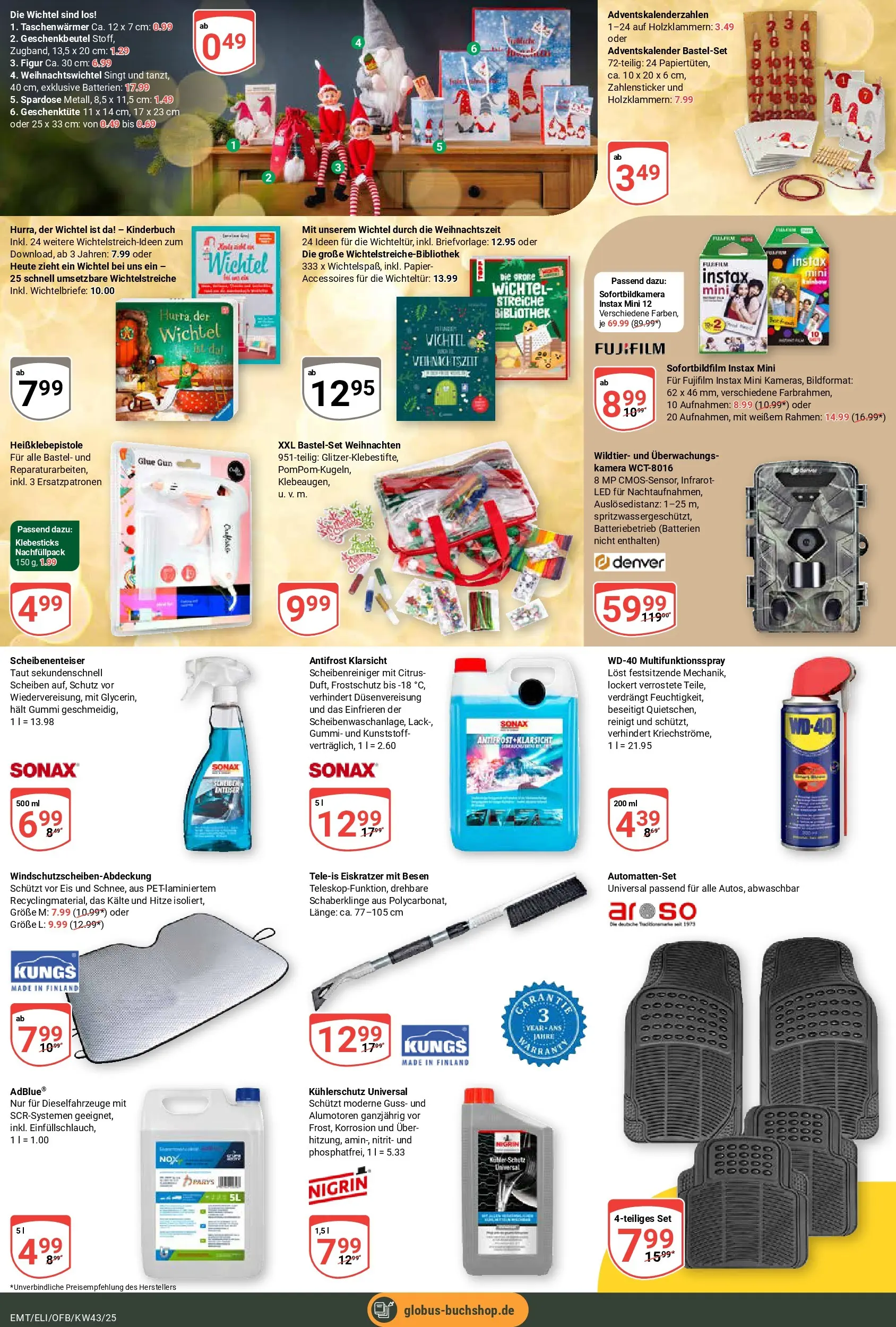 Globus prospekt Erfurt-Linderbach	 (ab 19.10.2025) » Angebote online | Seite: 26 | Produkte: Kamera, Batterien, Bibliothek, Eis
