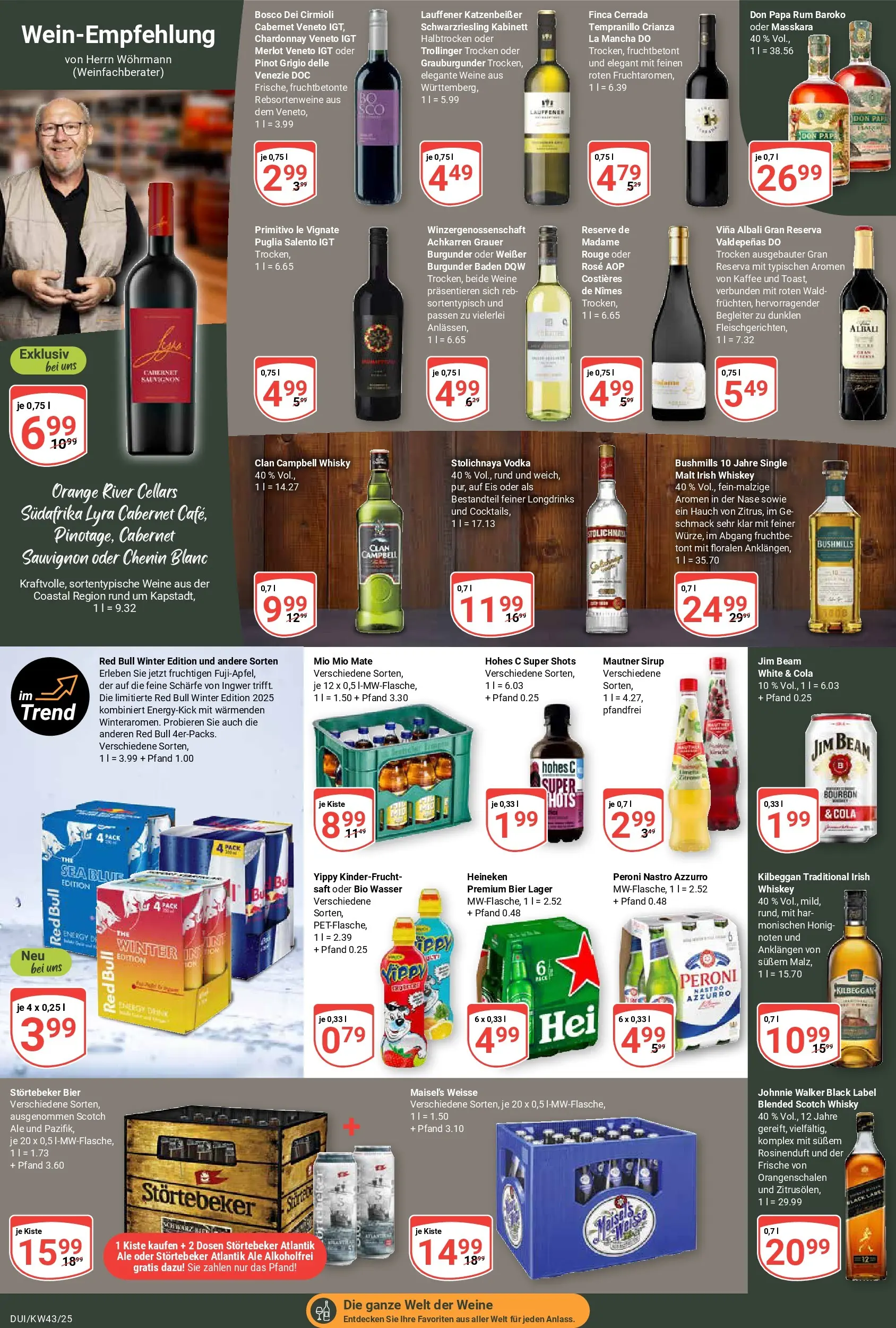 Globus prospekt Duisburg	 (ab 19.10.2025) » Angebote online | Seite: 15 | Produkte: Whisky, Cola, Merlot, Bourbon