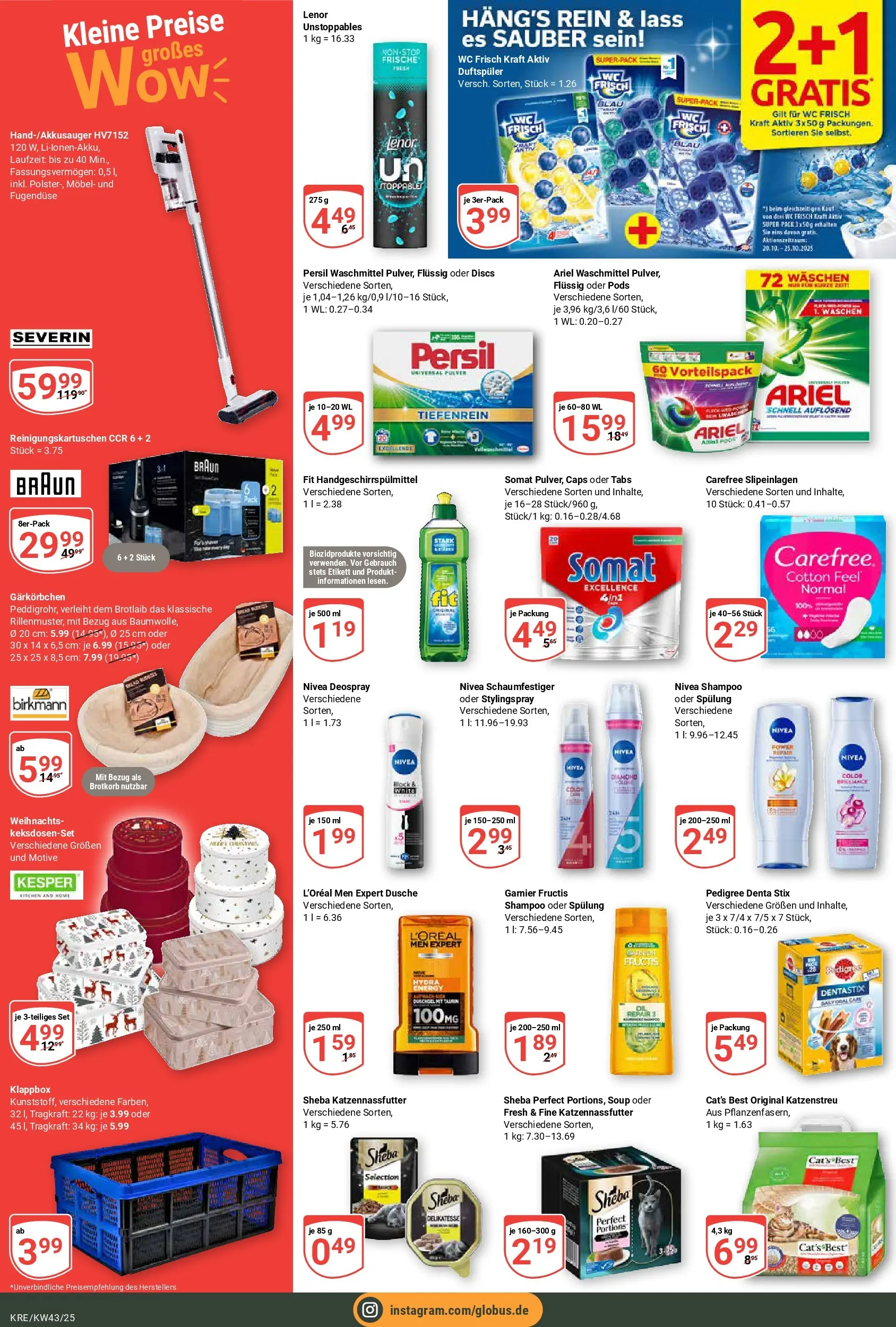 Globus prospekt Krefeld	 (ab 19.10.2025) » Angebote online | Seite: 4 | Produkte: Lenor, Energy, Spülung, Wc frisch