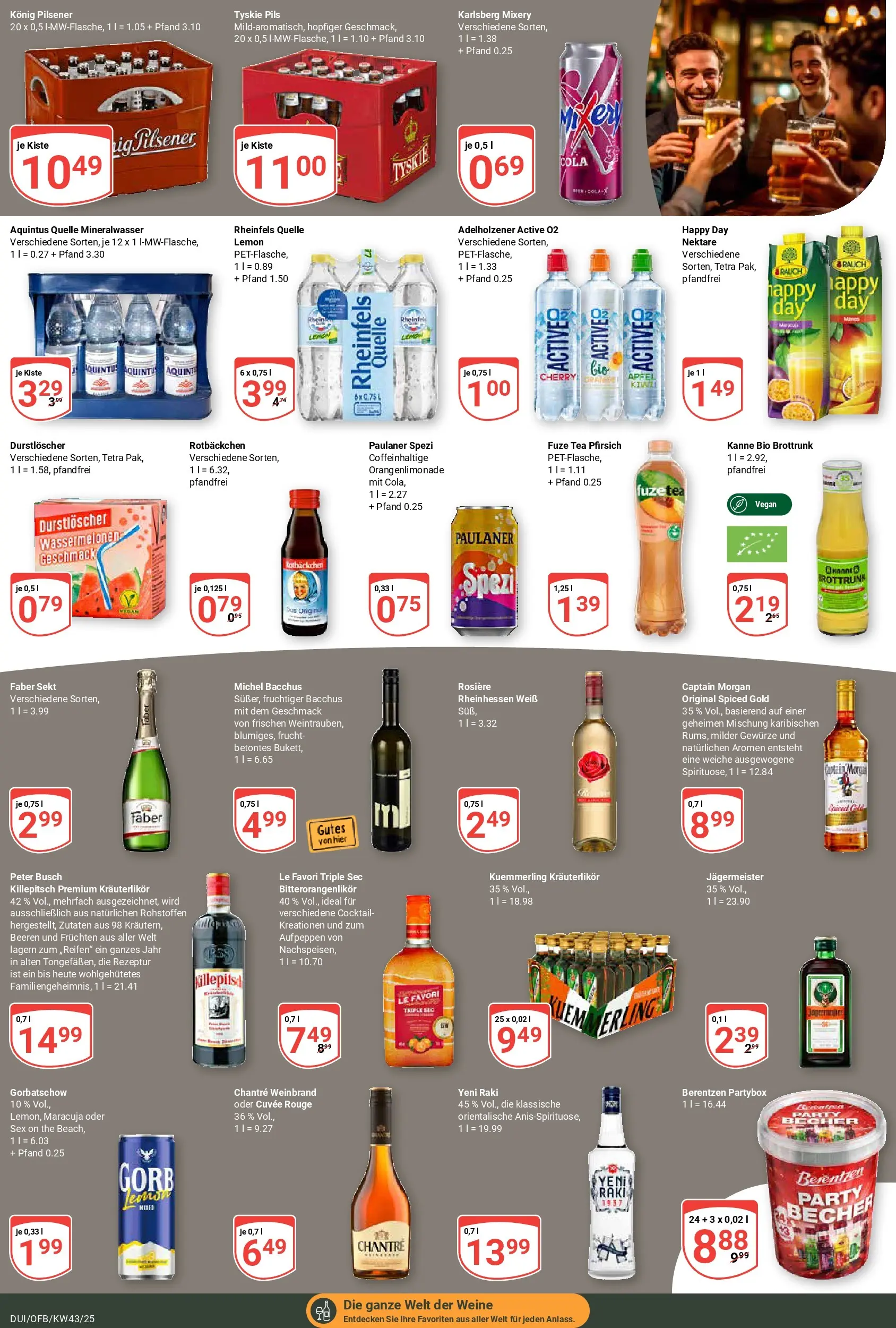 Globus prospekt Duisburg	 (ab 19.10.2025) » Angebote online | Seite: 17 | Produkte: Cola, Paulaner spezi, Mineralwasser, Captain morgan