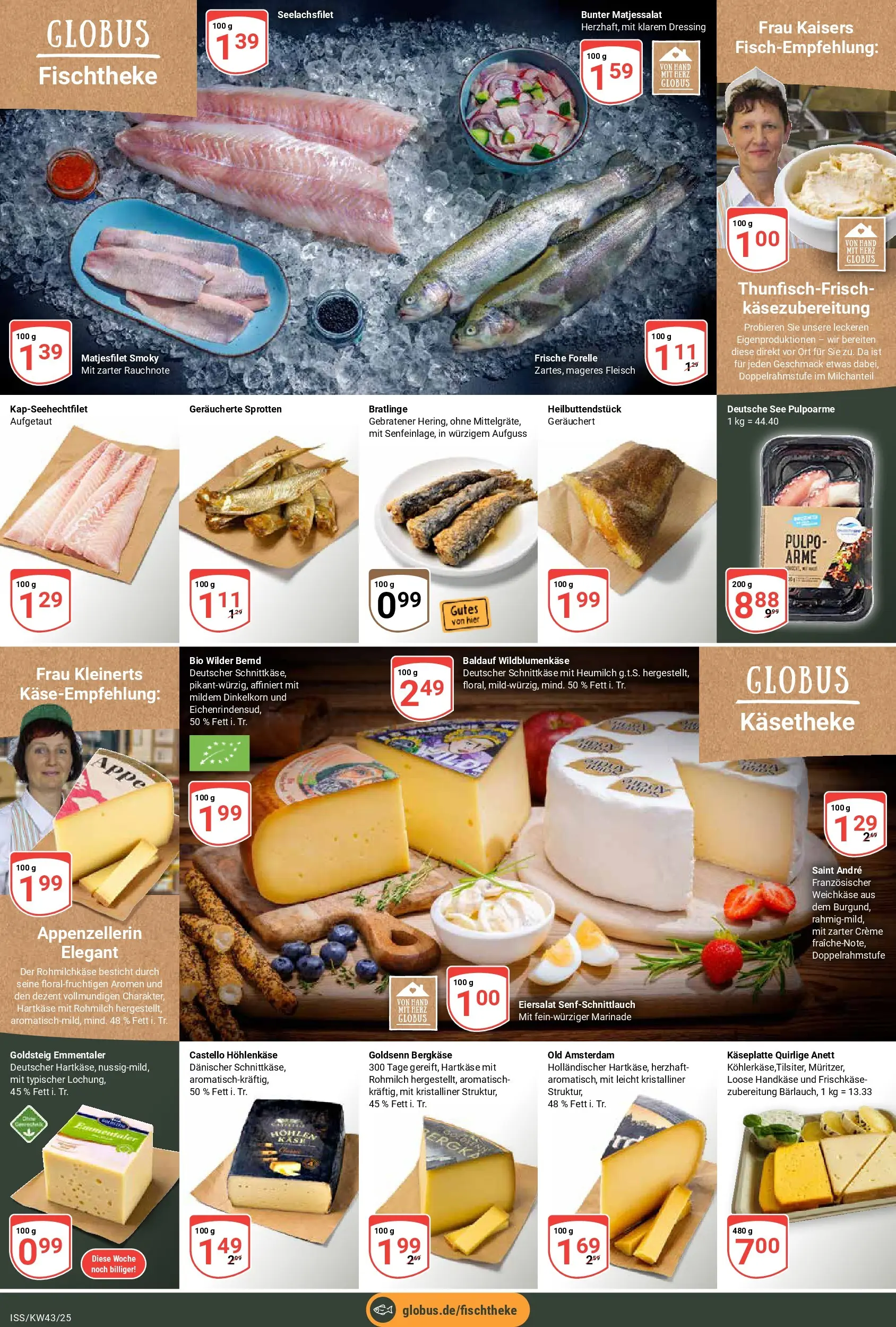 Globus prospekt Isserstedt	 (ab 19.10.2025) » Angebote online | Seite: 10 | Produkte: Dressing, Creme, Fleisch, Frischkase