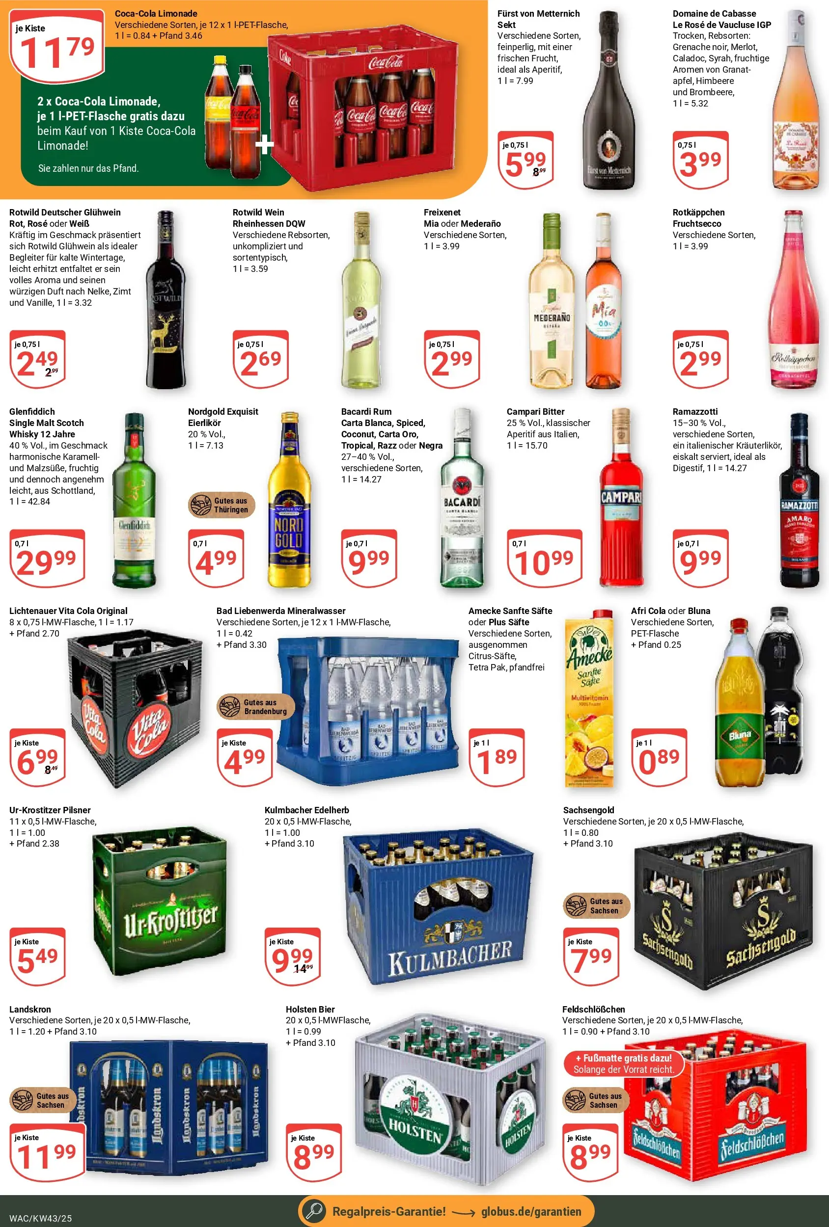 Globus prospekt Markkleeberg	 (ab 19.10.2025) » Angebote online | Seite: 3 | Produkte: Rum, Bad, Fruchtsecco, Himbeere
