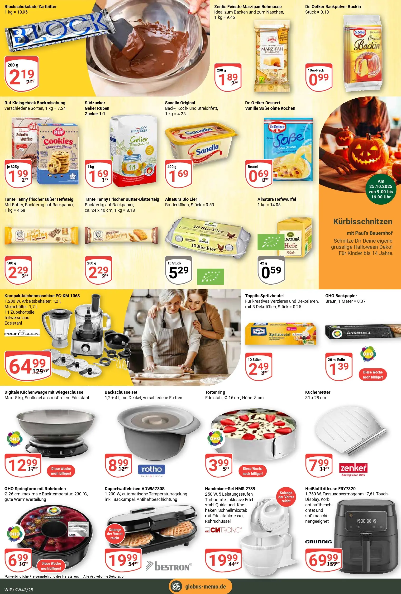 Globus prospekt Wiesbaden-Nordenstadt	 (ab 19.10.2025) » Angebote online | Seite: 5 | Produkte: Eier, Zucker, Heißluftfritteuse, Uhr