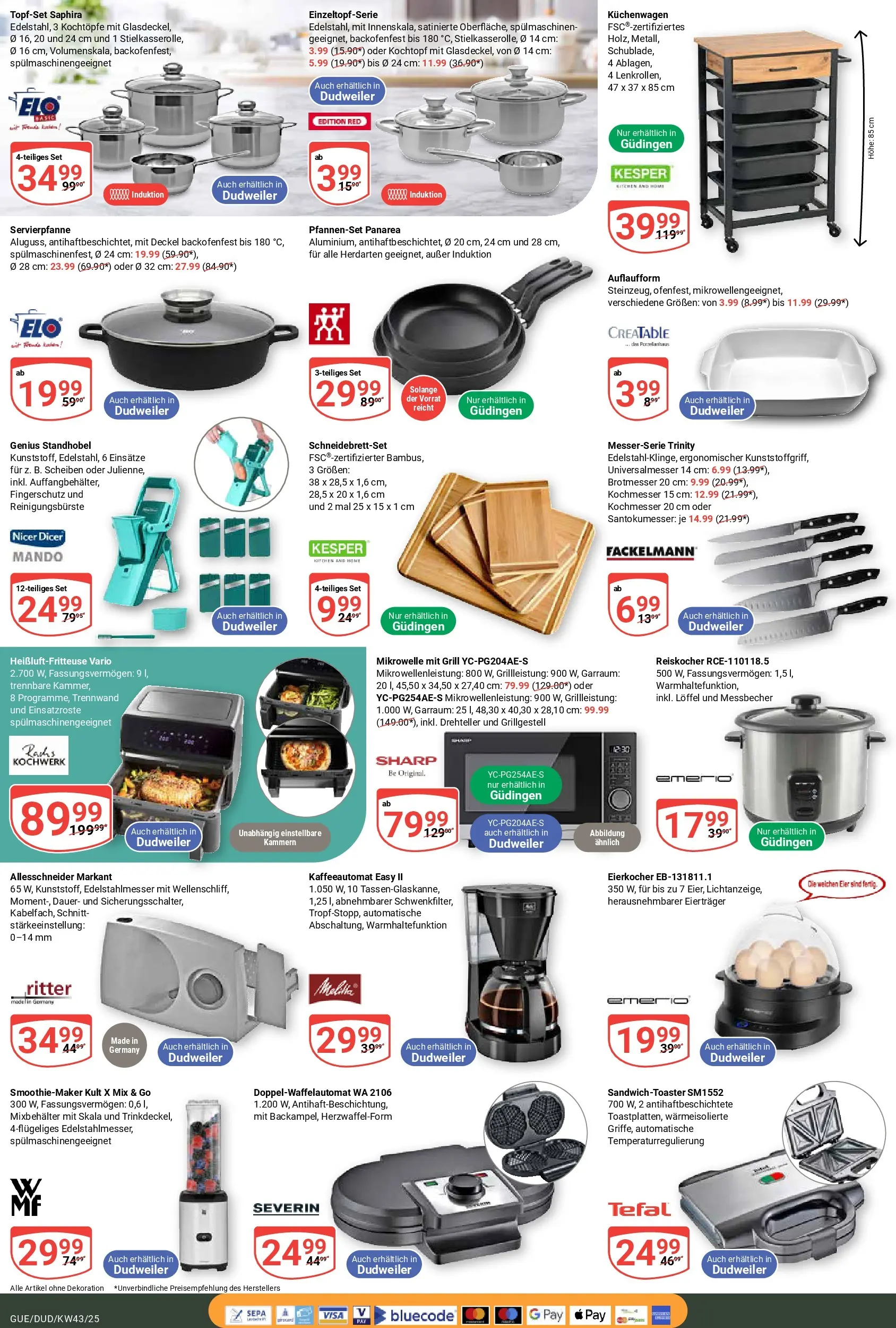 Globus prospekt Saarbrücken-Dudweiler	 (ab 19.10.2025) » Angebote online | Seite: 24 | Produkte: Mikrowelle, Grill, Eierkocher, Heißluftfritteuse