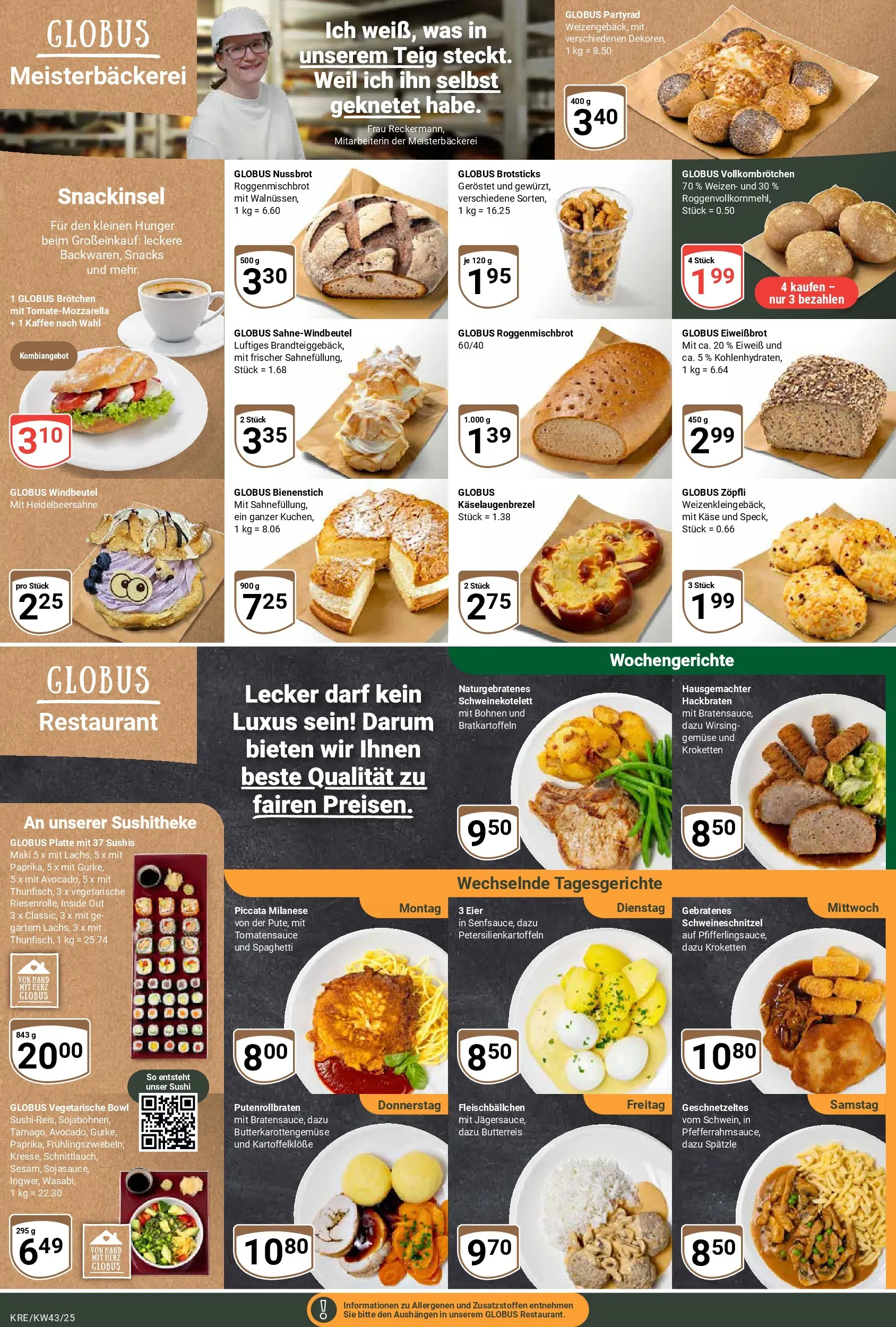 Globus prospekt Krefeld	 (ab 19.10.2025) » Angebote online | Seite: 7 | Produkte: Käse, Eier, Kaffee, Gemüse