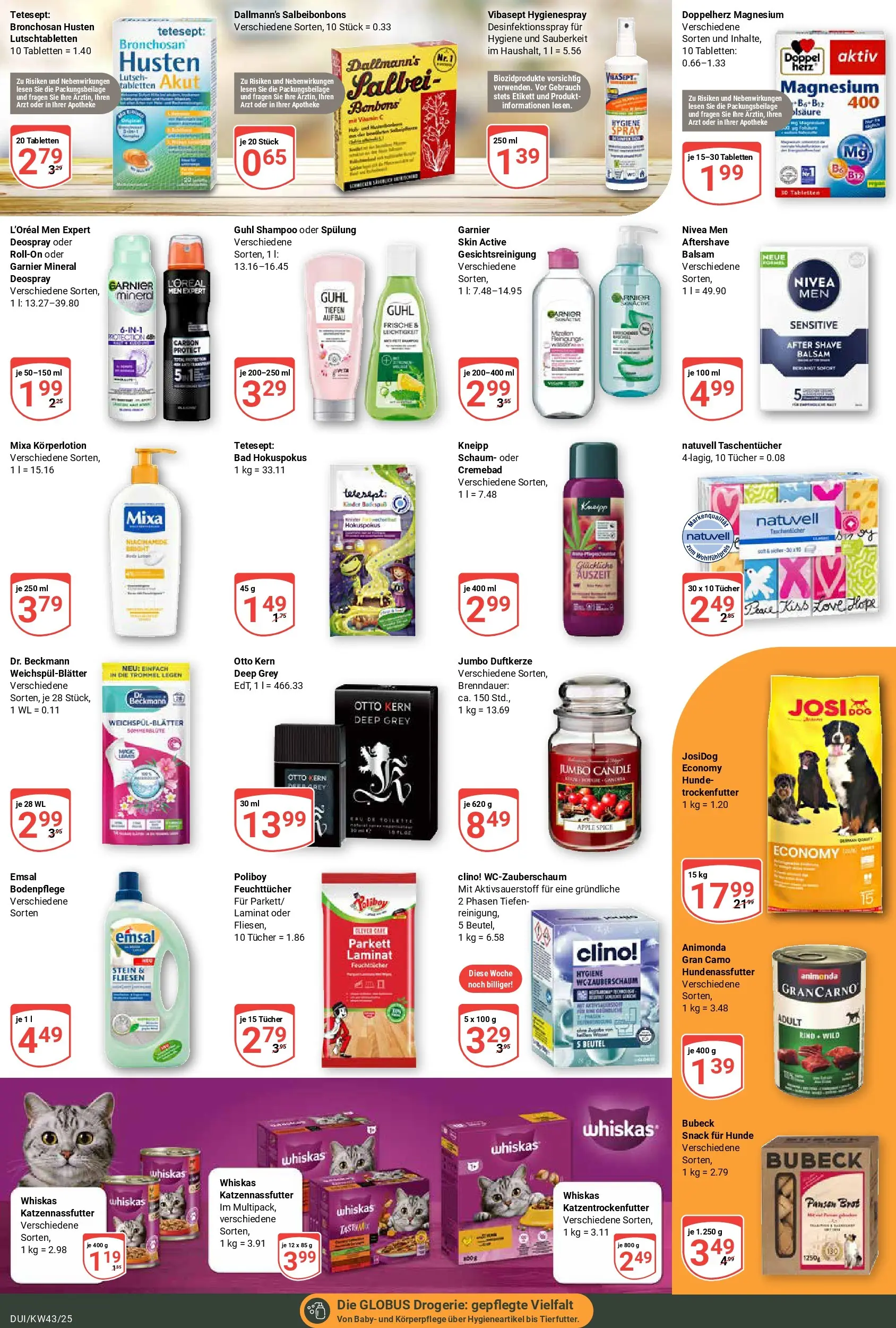 Globus prospekt Duisburg	 (ab 19.10.2025) » Angebote online | Seite: 20 | Produkte: Apple, Körperlotion, Deospray, Whiskas