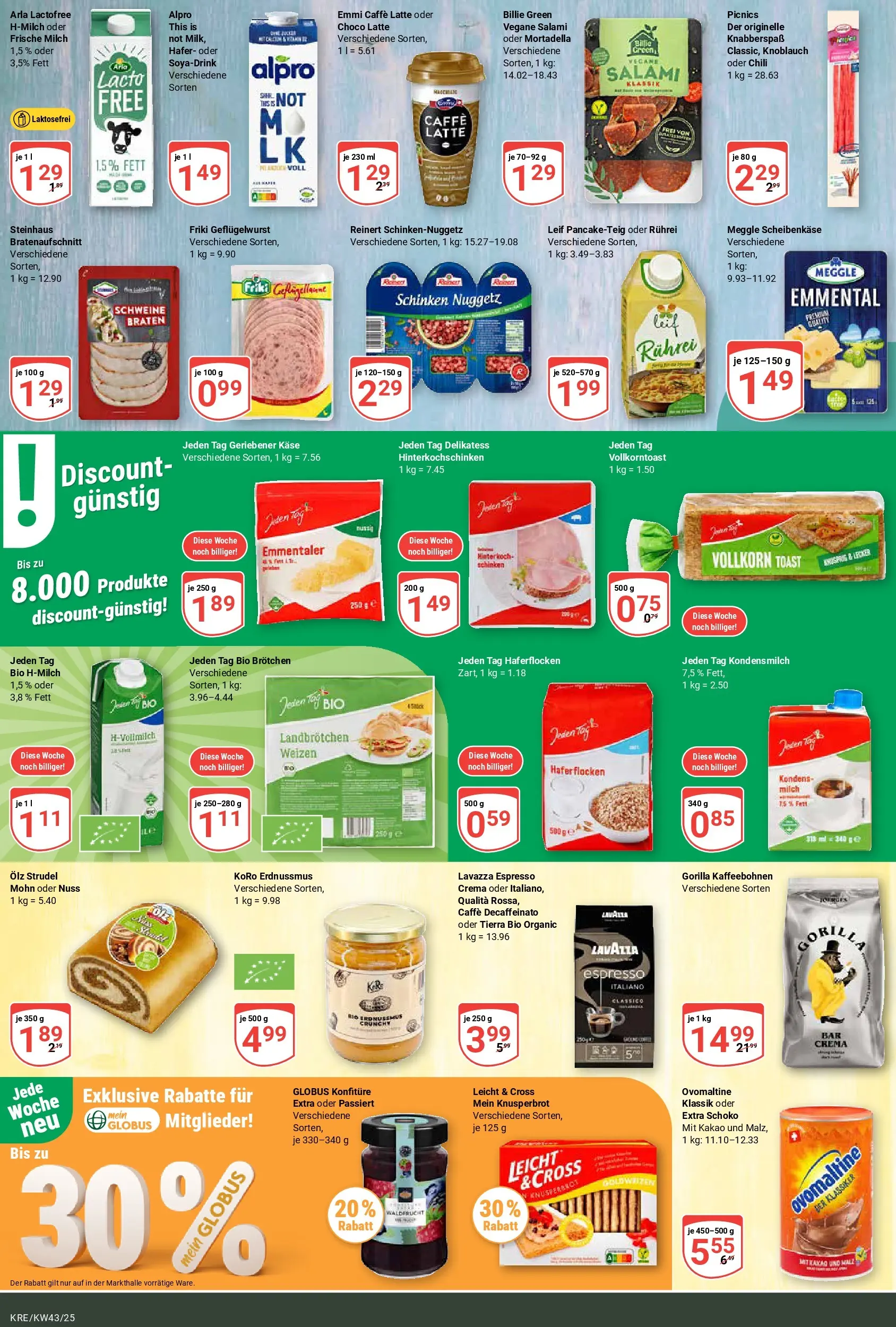 Globus prospekt Krefeld	 (ab 19.10.2025) » Angebote online | Seite: 11 | Produkte: Ovomaltine, Milch, Toast, Chili