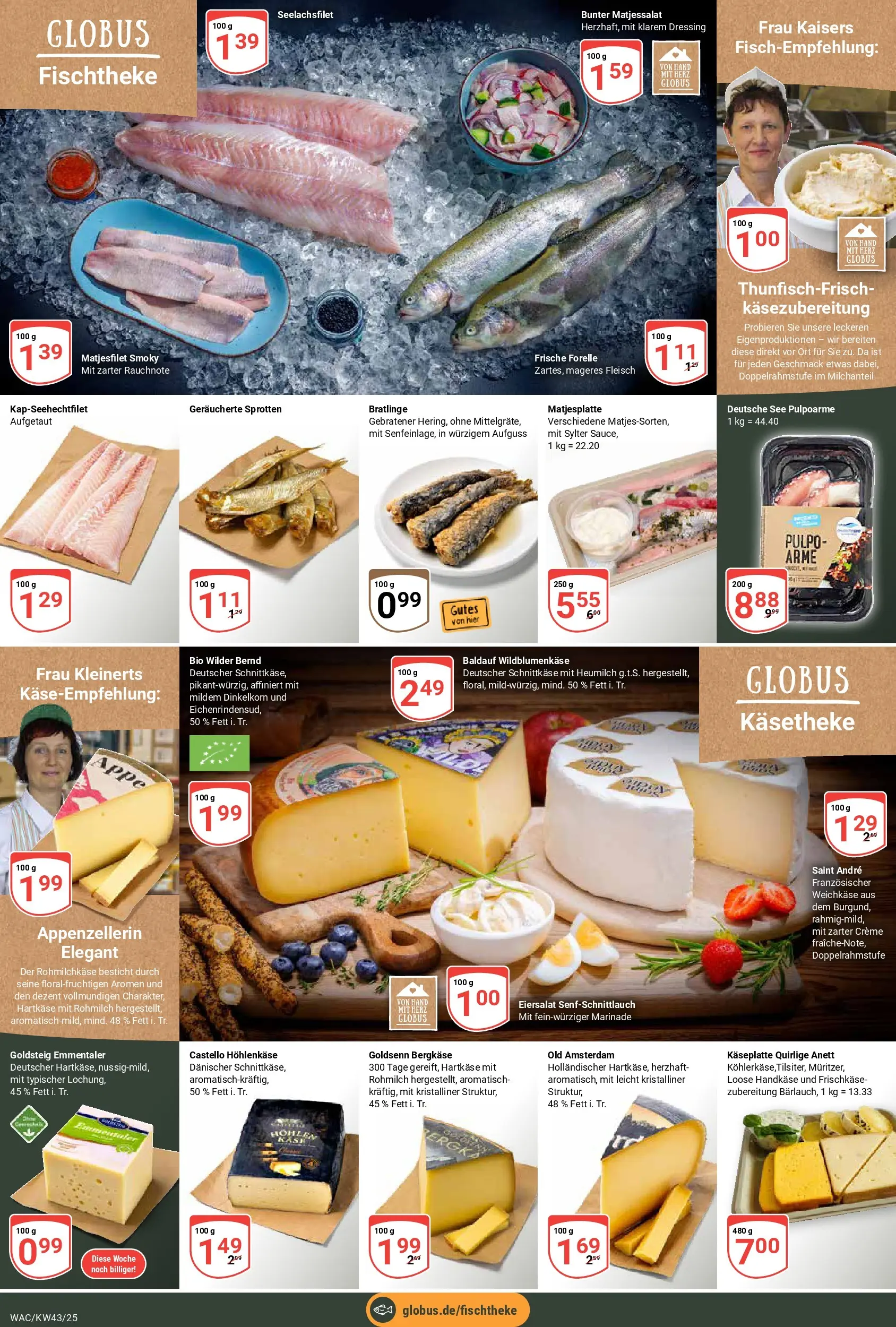 Globus prospekt Markkleeberg	 (ab 19.10.2025) » Angebote online | Seite: 10 | Produkte: Dressing, Creme, Fleisch, Frischkase