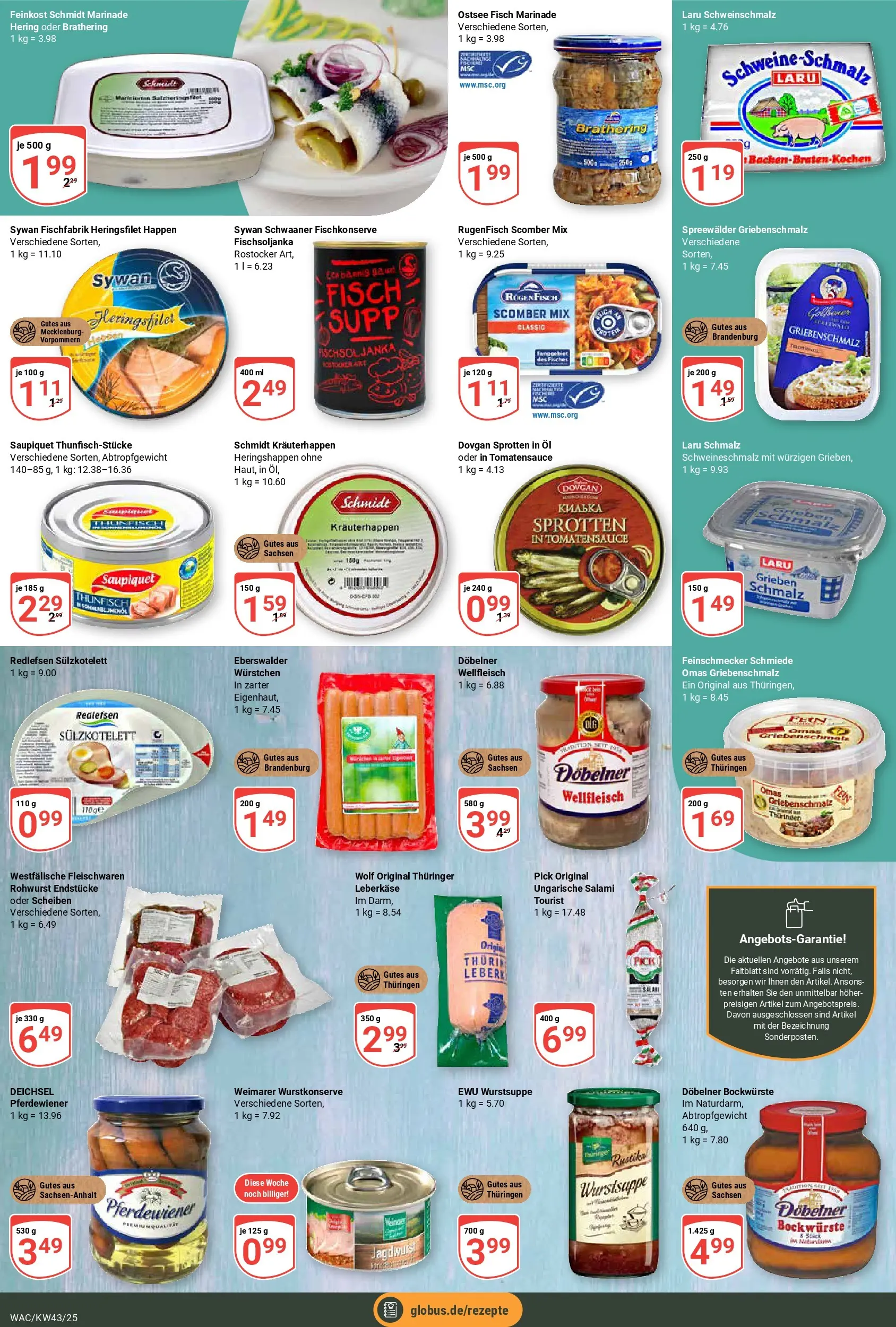 Globus prospekt Markkleeberg	 (ab 19.10.2025) » Angebote online | Seite: 12 | Produkte: Öl, Thunfisch, Salami, Leberkase