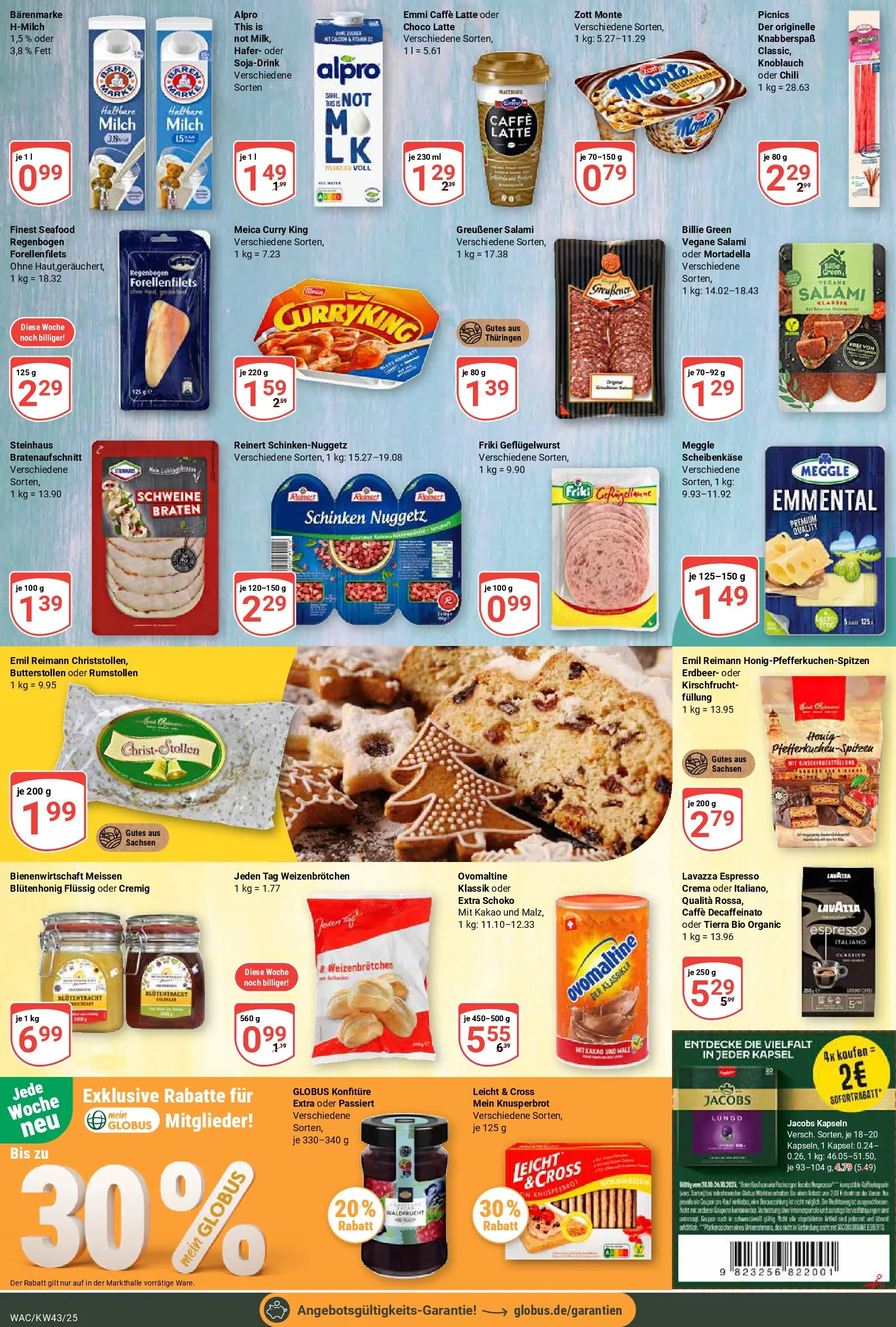 Globus prospekt Markkleeberg	 (ab 19.10.2025) » Angebote online | Seite: 13 | Produkte: Milch, Meica, Alpro, Chili
