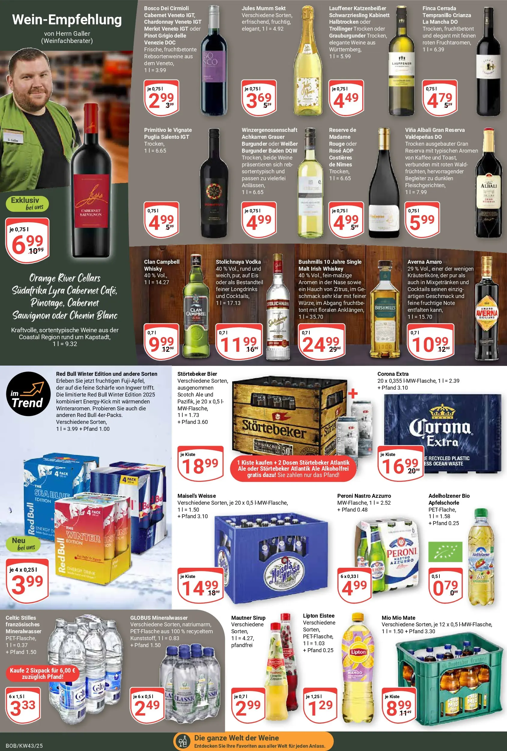 Globus prospekt Bobenheim-Roxheim	 (ab 19.10.2025) » Angebote online | Seite: 17 | Produkte: Mumm sekt, Mio mio mate, Jules mumm, Vodka
