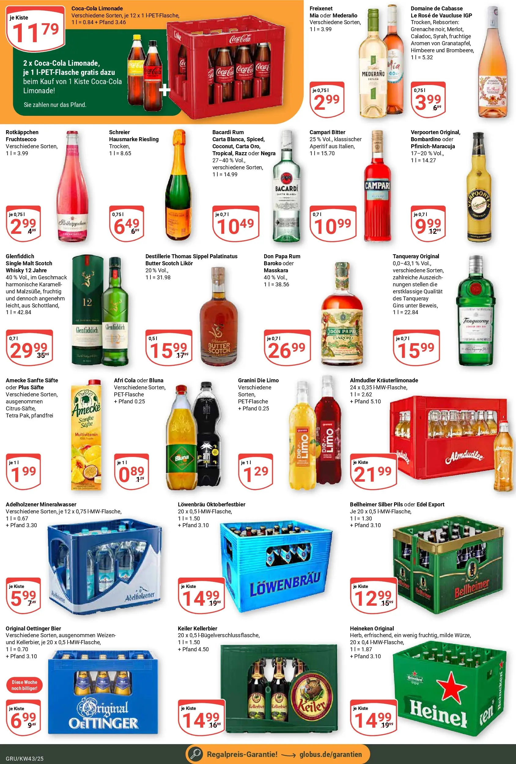 Globus prospekt Grünstadt	 (ab 19.10.2025) » Angebote online | Seite: 3 | Produkte: Heineken, Granini, Himbeere, Rotkäppchen
