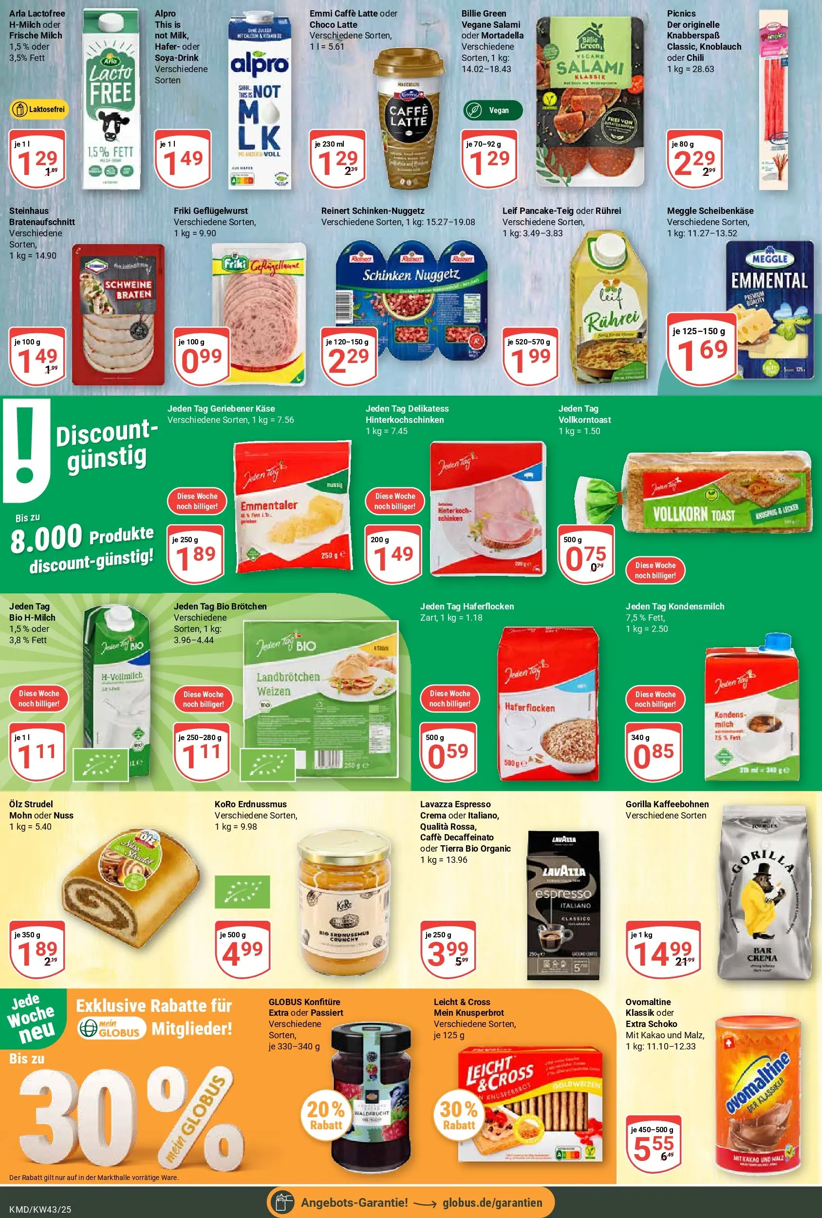 Globus prospekt Köln	 (ab 20.10.2025) » Angebote online | Seite: 14 | Produkte: Milch, Toast, Chili, Salami