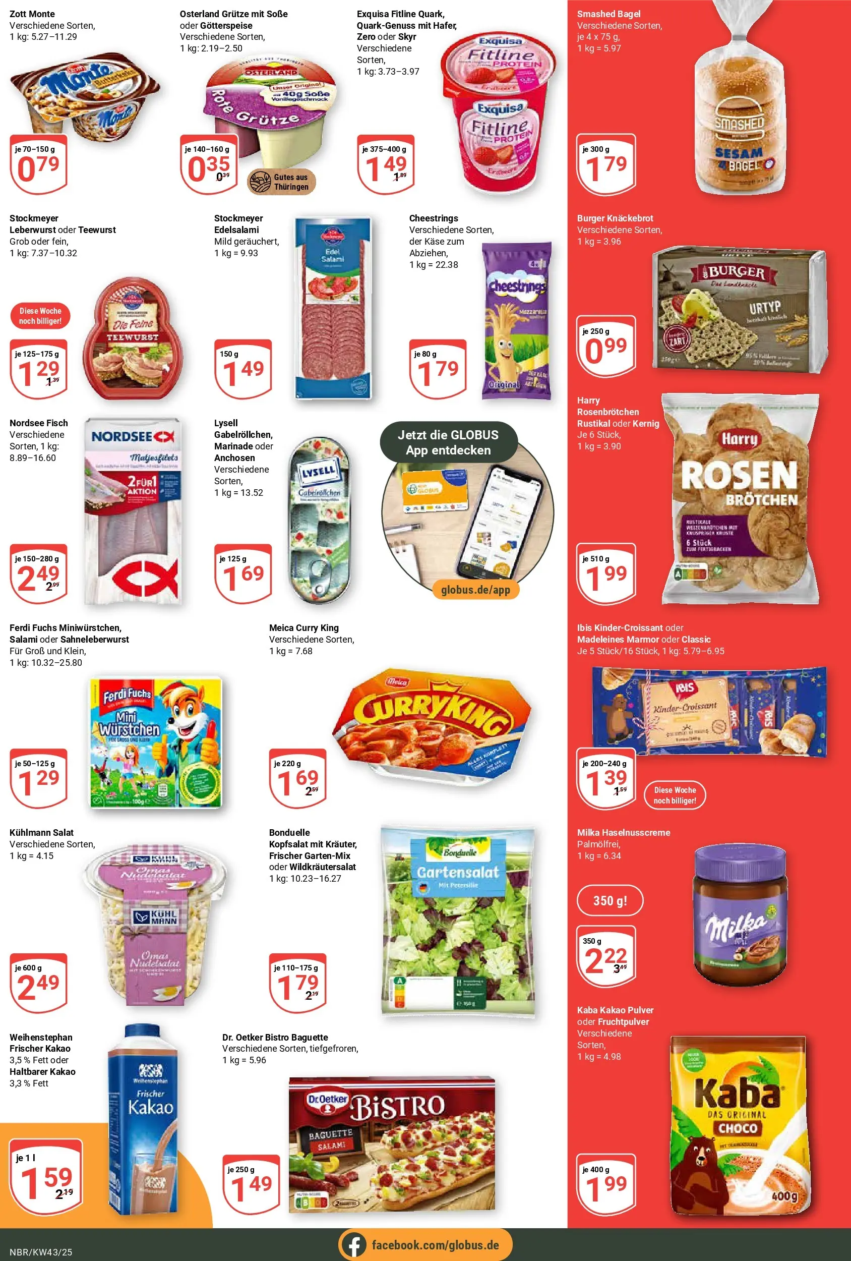 Globus prospekt Neubrandenburg	 (ab 19.10.2025) » Angebote online | Seite: 3 | Produkte: Käse, Baguette, Meica, Skyr