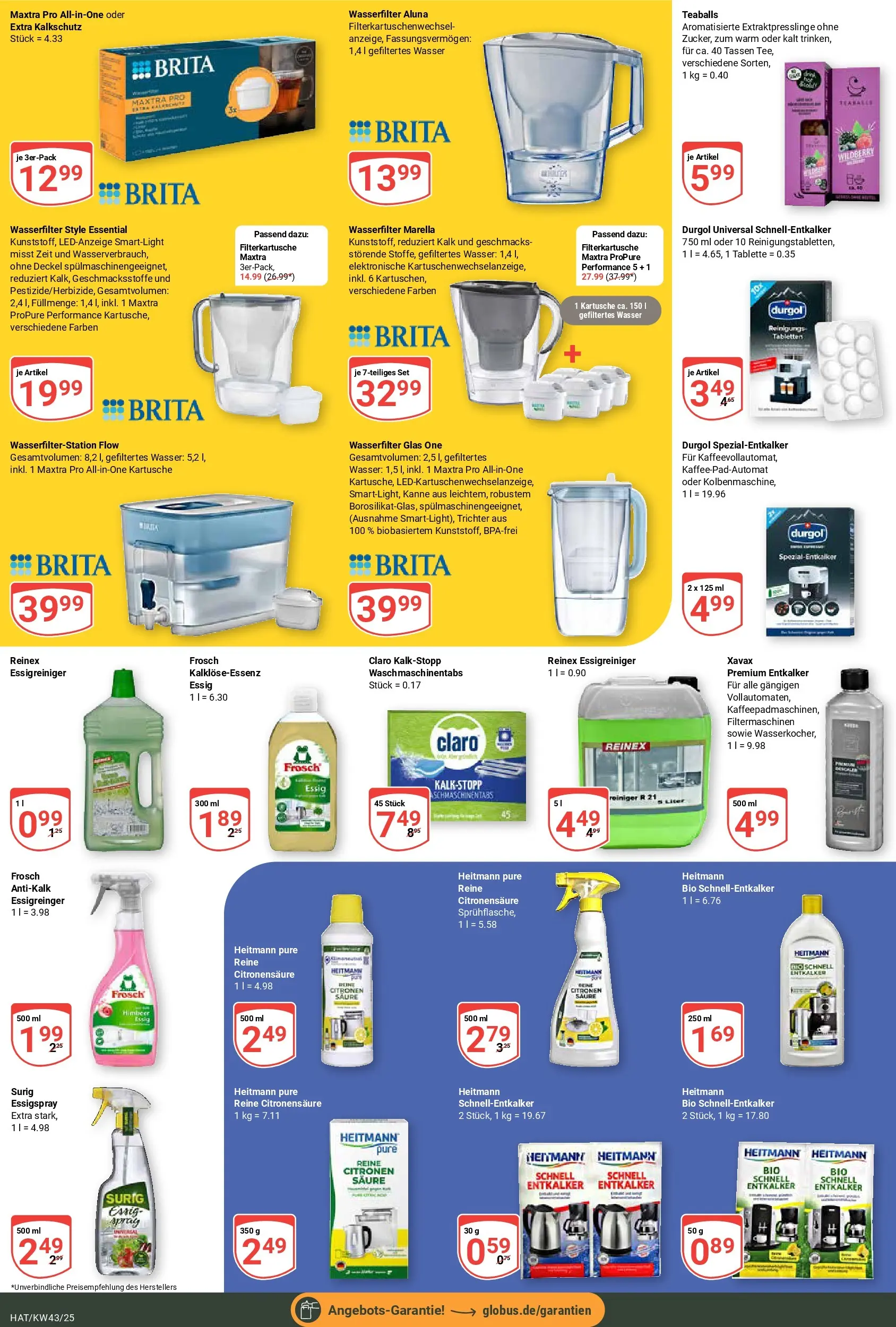 Globus prospekt Hattersheim	 (ab 19.10.2025) » Angebote online | Seite: 24 | Produkte: Essig, Wasser