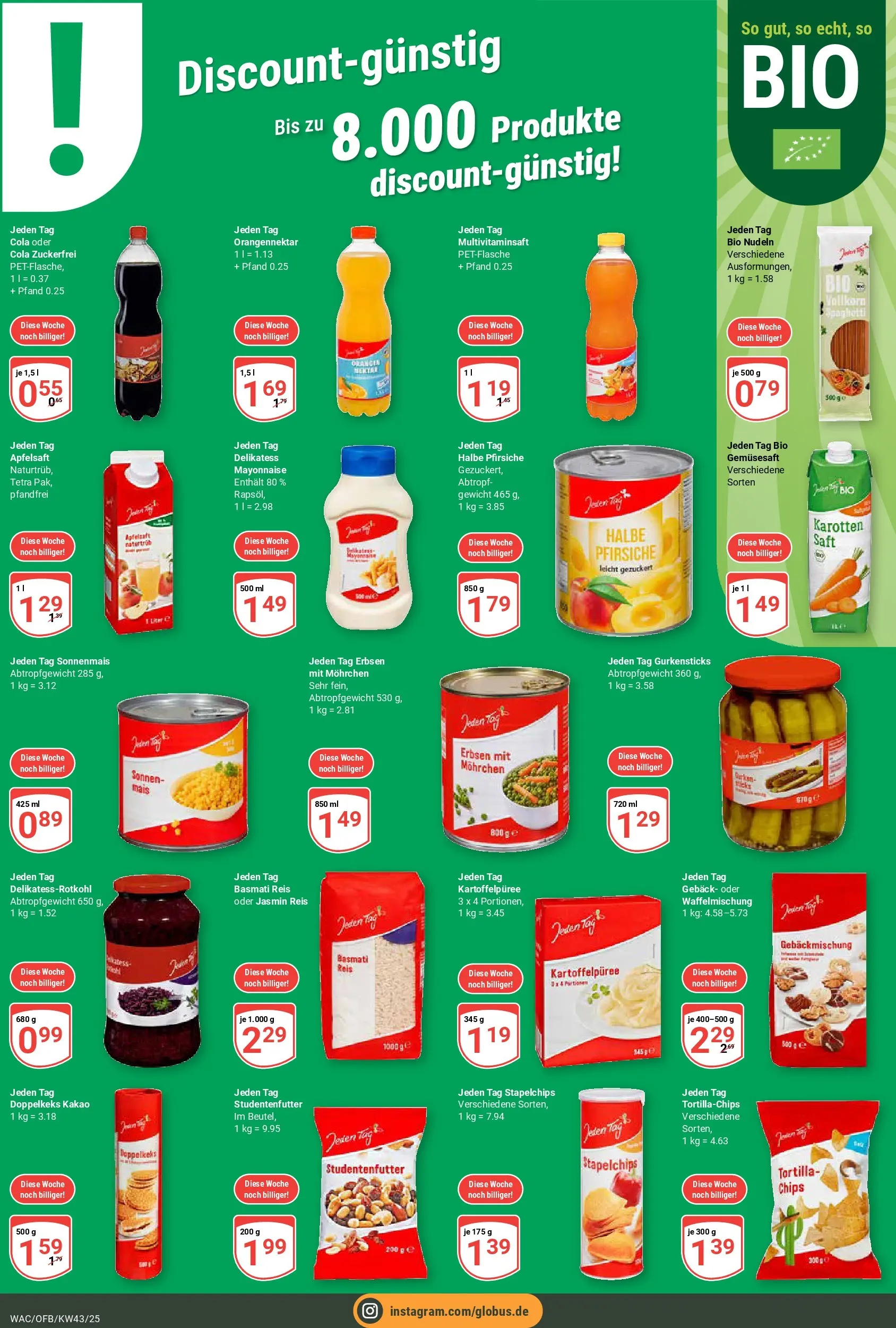 Globus prospekt Markkleeberg	 (ab 19.10.2025) » Angebote online | Seite: 22 | Produkte: Apfelsaft, Reis, Nudeln, PC