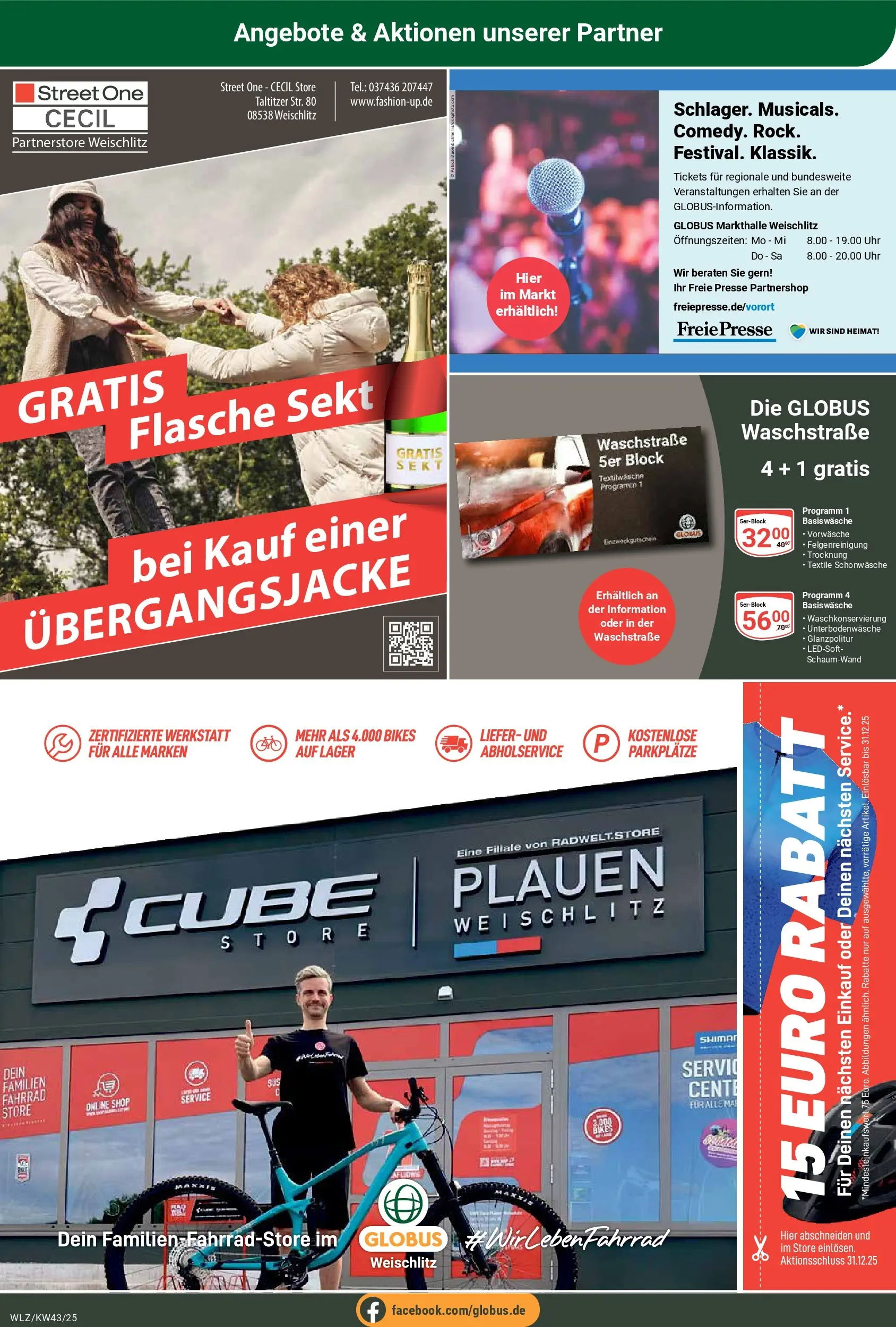 Globus prospekt Weischlitz	 (ab 19.10.2025) » Angebote online | Seite: 27 | Produkte: Presse, Sekt, Uhr