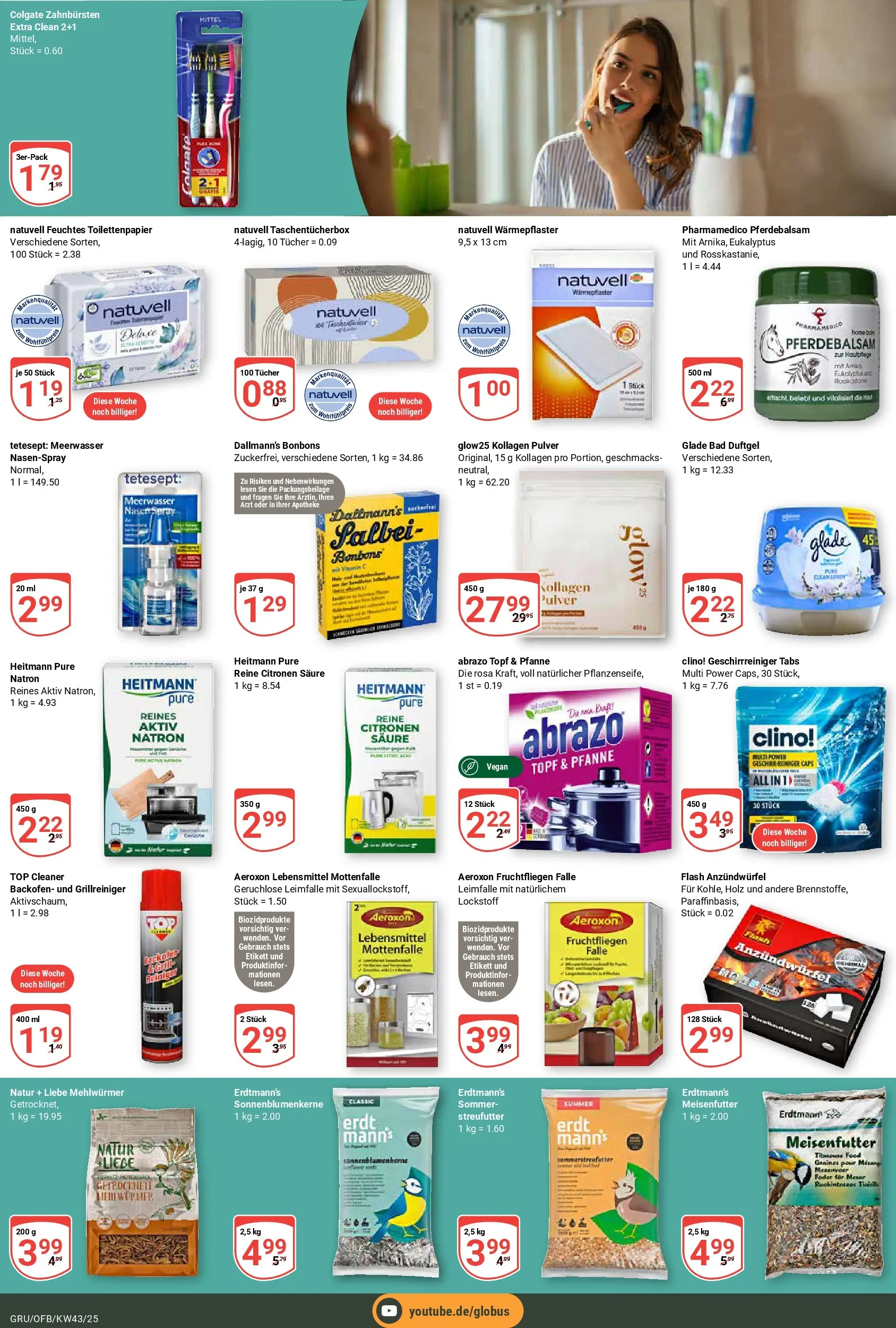 Globus prospekt Grünstadt	 (ab 19.10.2025) » Angebote online | Seite: 25 | Produkte: Top, Bad, Backofen, Feuchtes Toilettenpapier