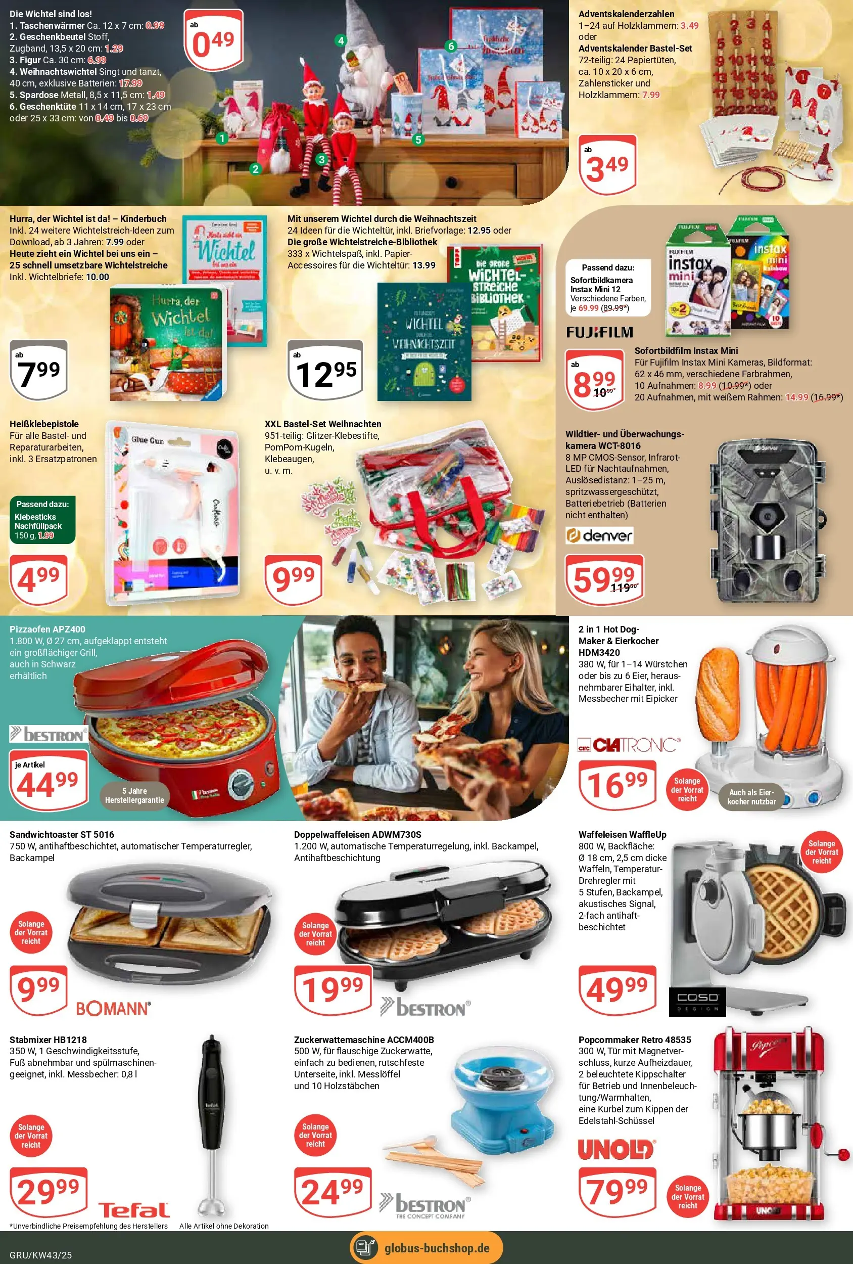 Globus prospekt Grünstadt	 (ab 19.10.2025) » Angebote online | Seite: 27 | Produkte: Kamera, Eier, Waffeleisen, Eierkocher
