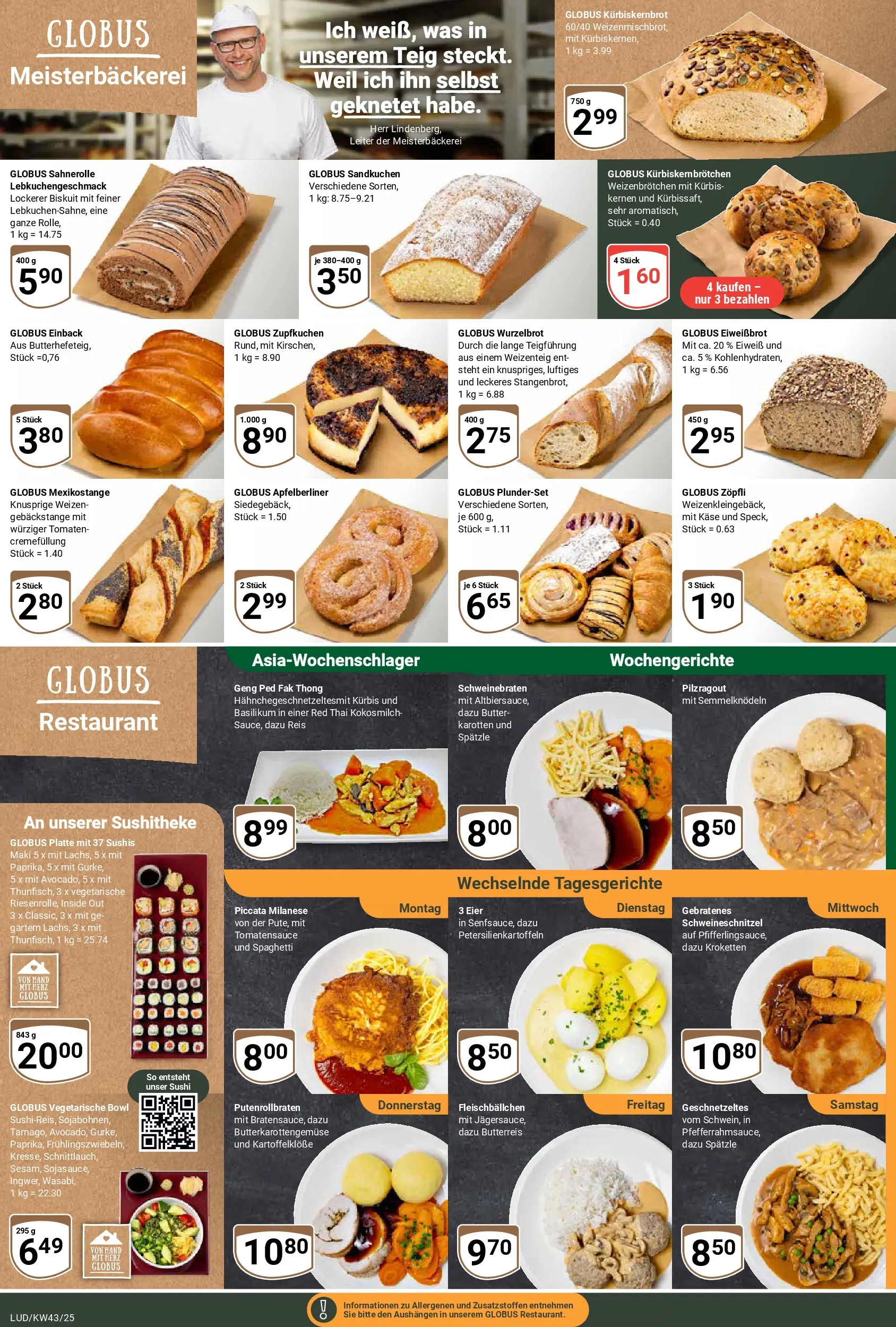 Globus prospekt Ludwigshafen-Oggersheim	 (ab 19.10.2025) » Angebote online | Seite: 9 | Produkte: Butter, Käse, Tomaten, Reis