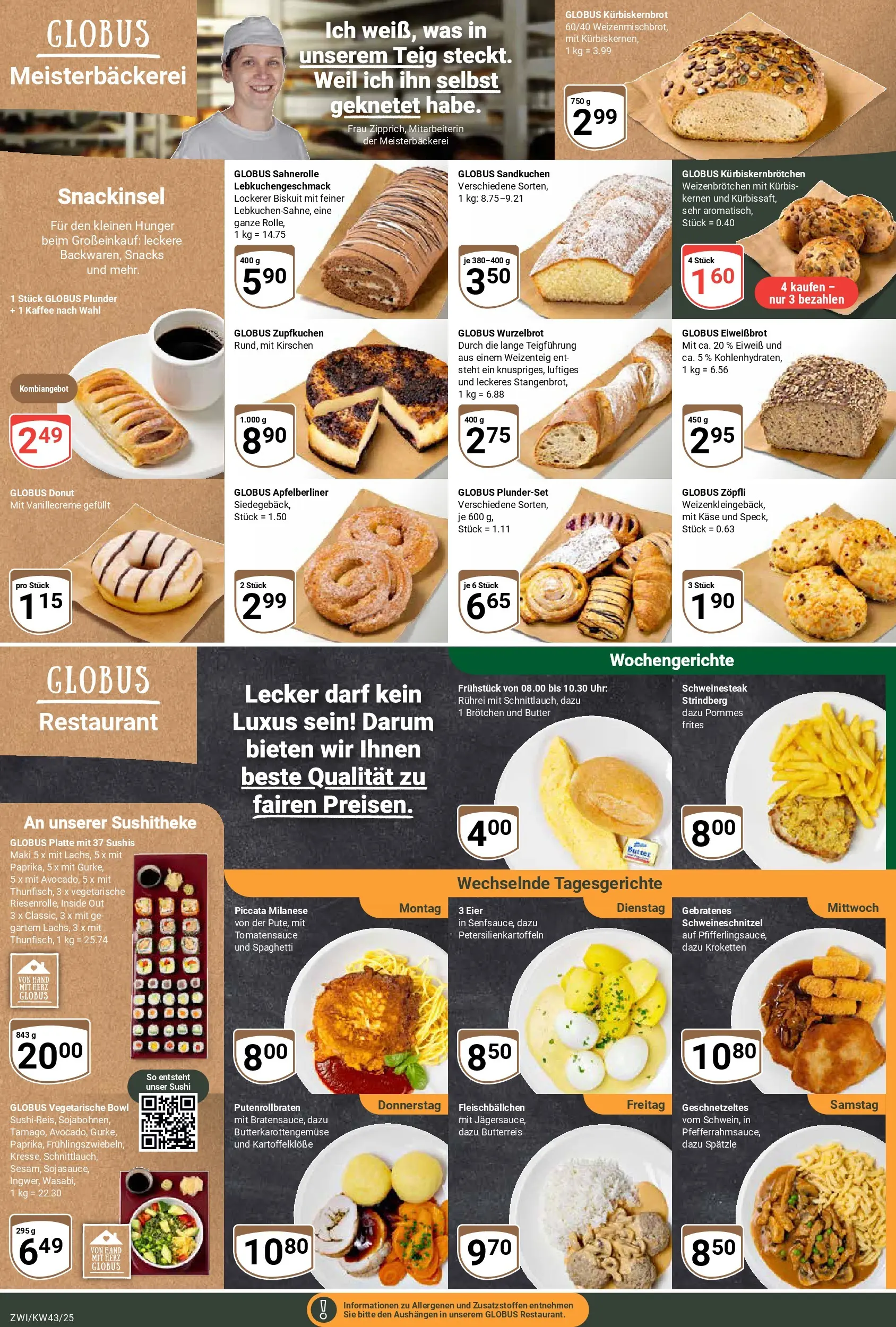 Globus prospekt Zwickau	 (ab 19.10.2025) » Angebote online | Seite: 11 | Produkte: Käse, Pommes, Pommes frites, Kirschen