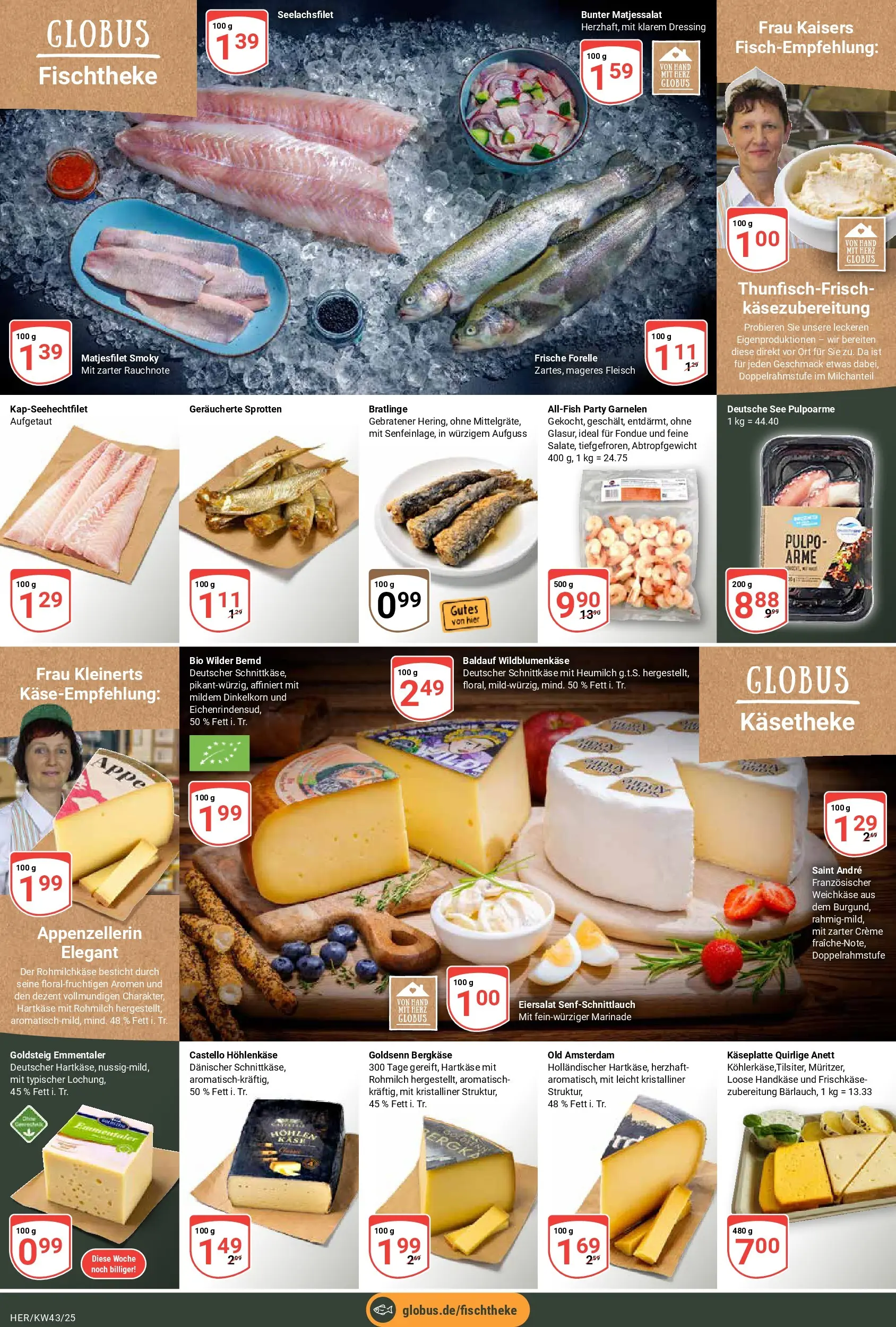 Globus prospekt Hermsdorf	 (ab 19.10.2025) » Angebote online | Seite: 10 | Produkte: Dressing, Creme, Fondue, Frischkase