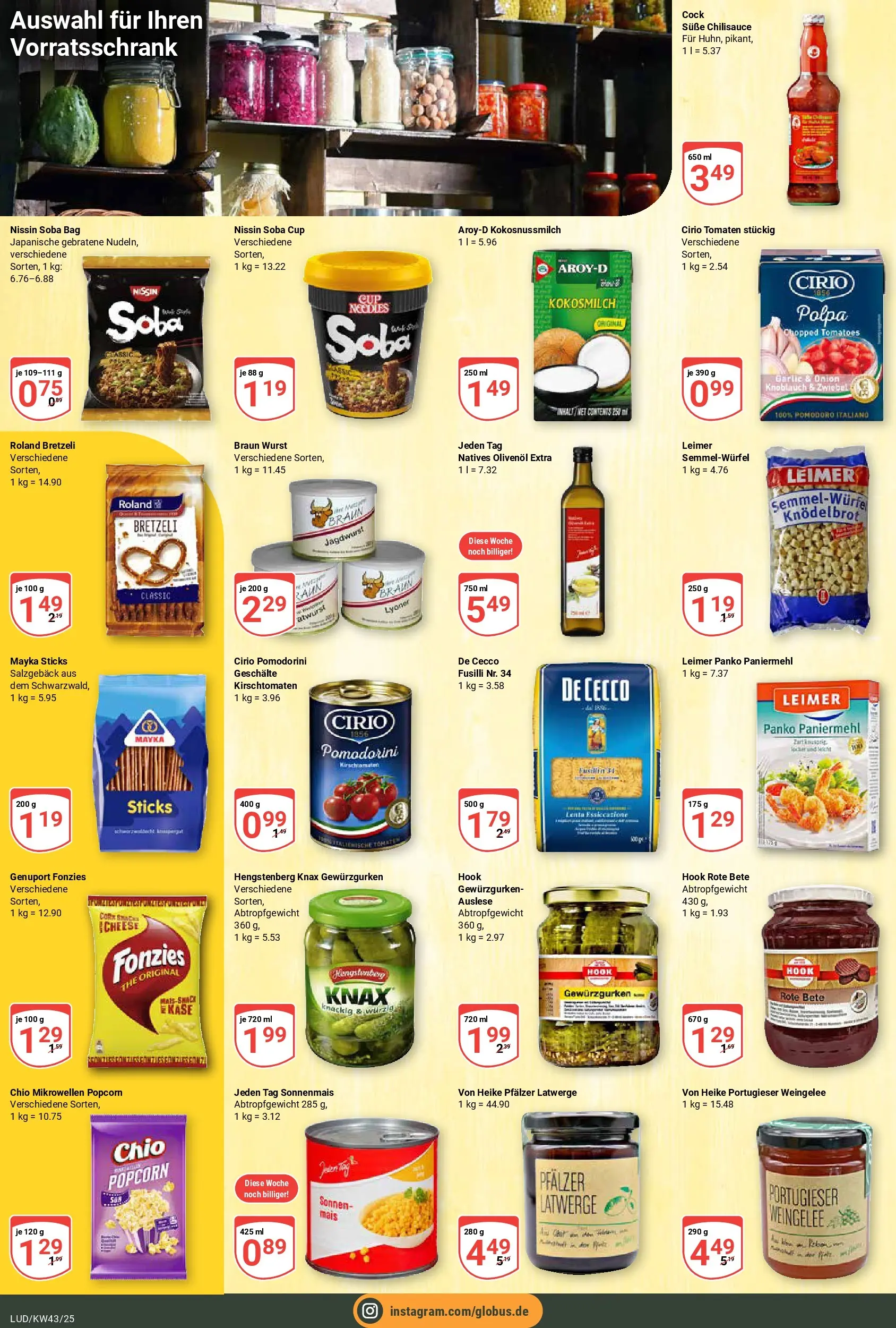 Globus prospekt Ludwigshafen-Oggersheim	 (ab 19.10.2025) » Angebote online | Seite: 16 | Produkte: Käse, Olivenol, Tomaten, Knoblauch