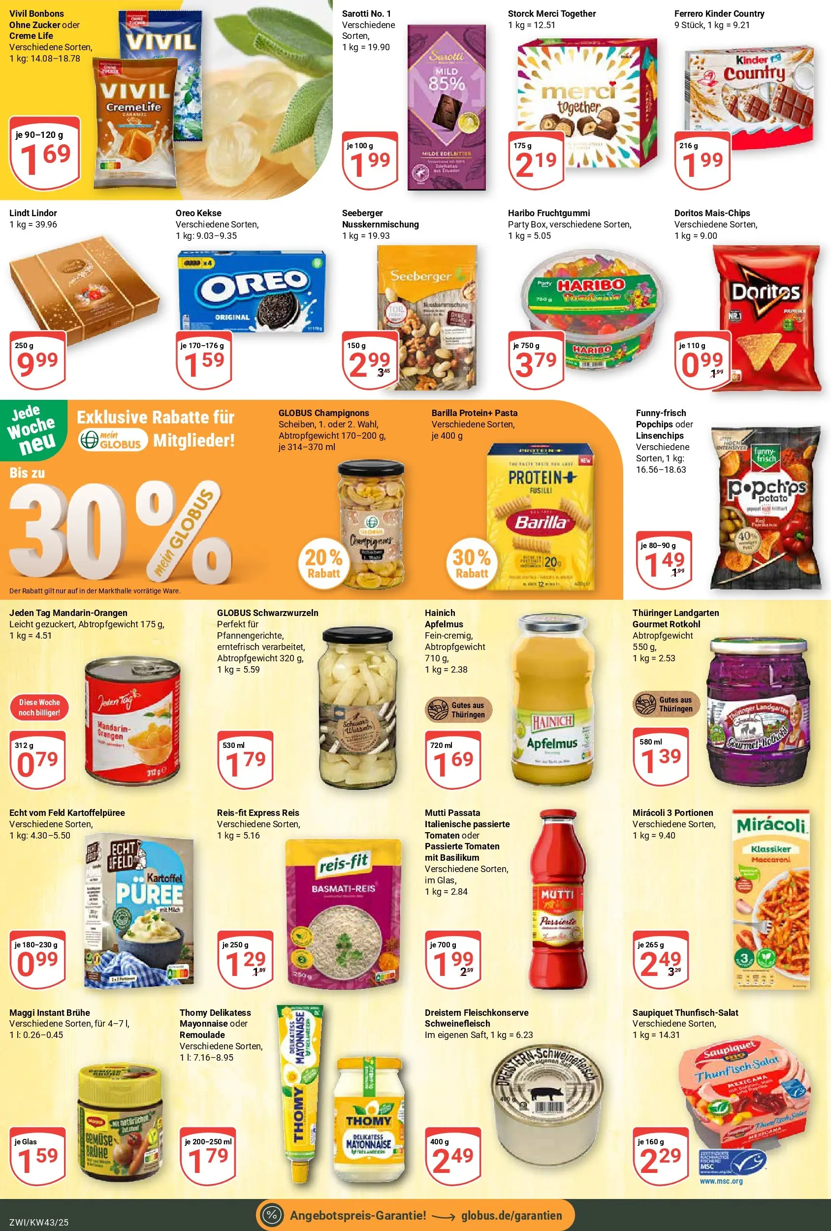 Globus prospekt Zwickau	 (ab 19.10.2025) » Angebote online | Seite: 19 | Produkte: Champignons, Zucker, Reis, Salat