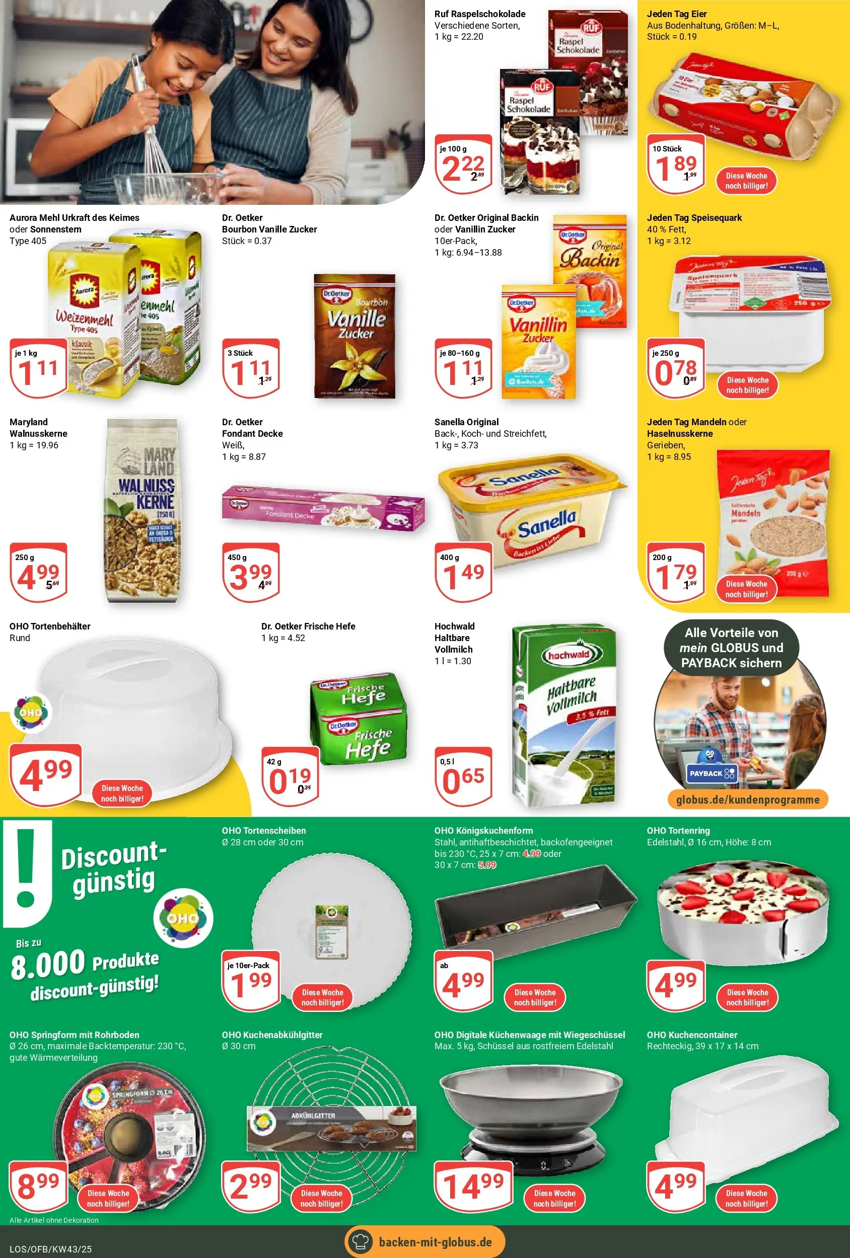 Globus prospekt Losheim Am See	 (ab 19.10.2025) » Angebote online | Seite: 17 | Produkte: Mehl, Weizenmehl, Zucker, Sanella