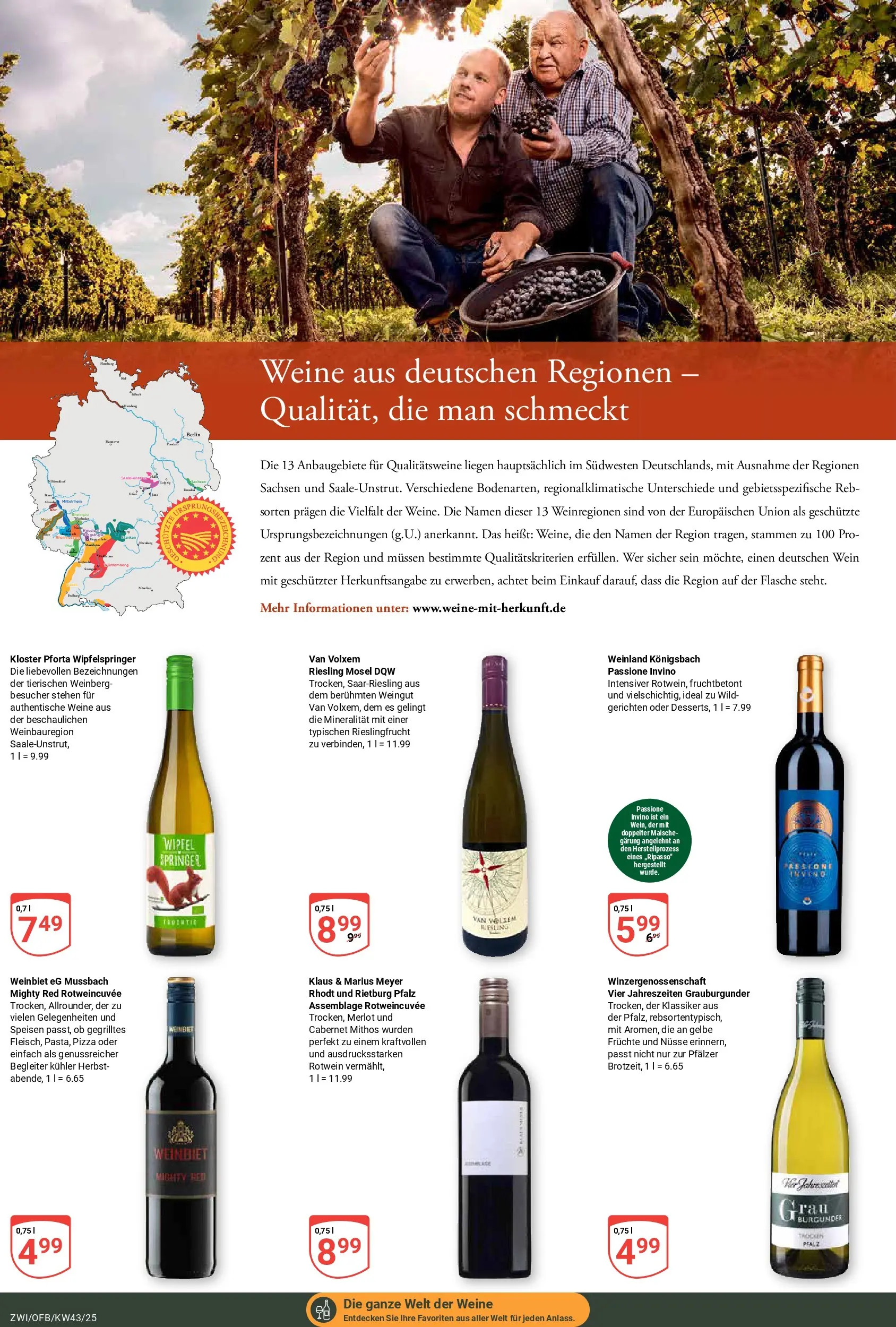 Globus prospekt Zwickau	 (ab 19.10.2025) » Angebote online | Seite: 23 | Produkte: Rotwein, Merlot, Wein, Nüsse