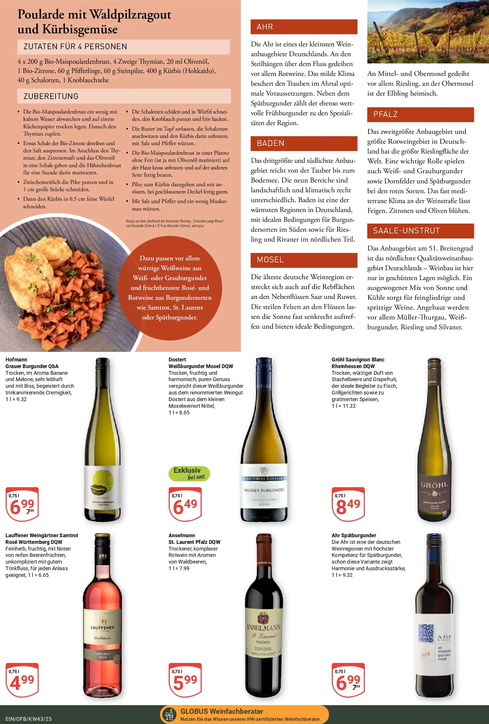 Globus prospekt Homburg-Einöd	 (ab 19.10.2025) » Angebote online | Seite: 22 | Produkte: Olivenol, Saft, Wein, Zitronen