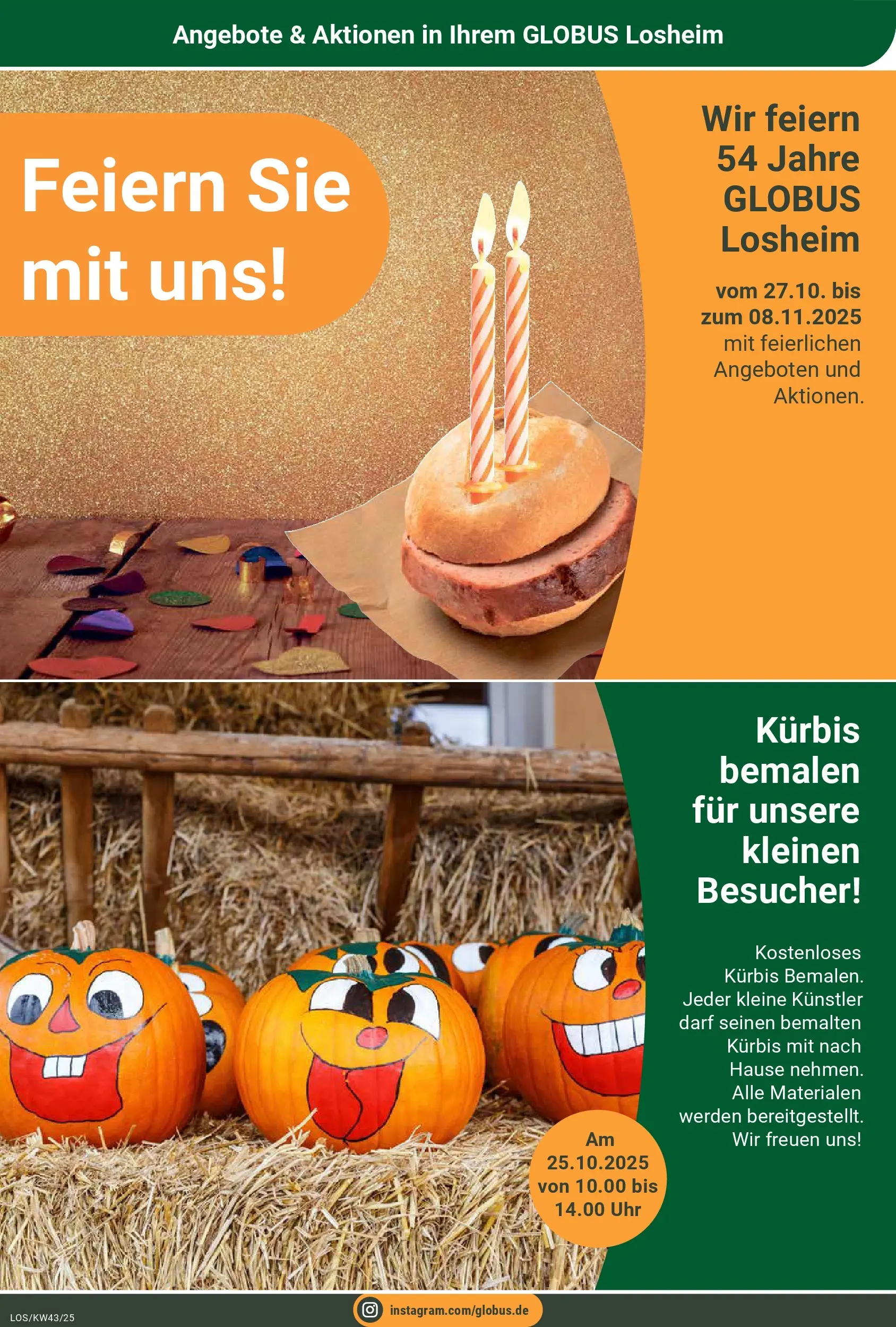 Globus prospekt Losheim Am See	 (ab 19.10.2025) » Angebote online | Seite: 27 | Produkte: Kürbis, Uhr
