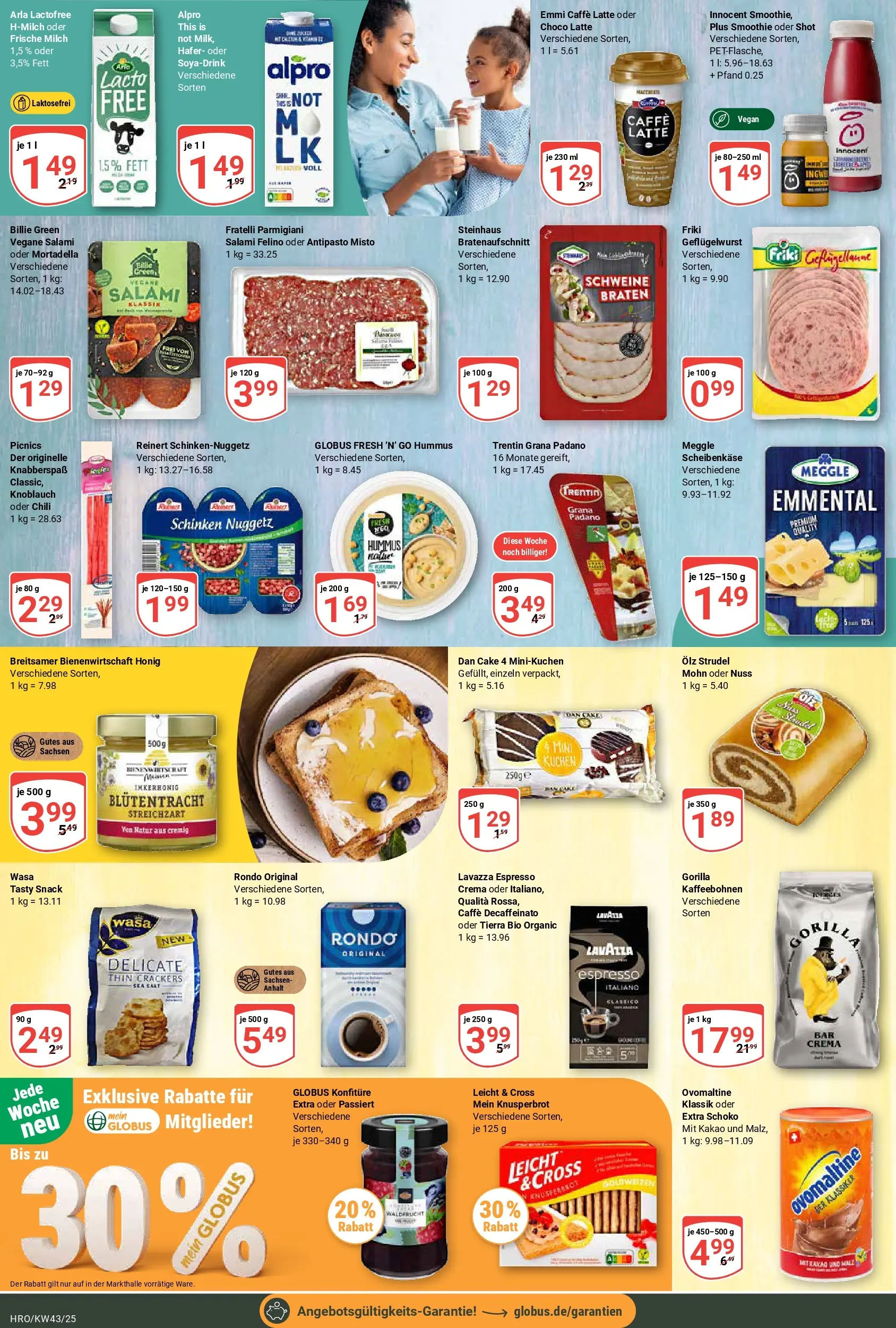 Globus prospekt Rostock	 (ab 19.10.2025) » Angebote online | Seite: 15 | Produkte: Ovomaltine, Milch, Chili, Salami