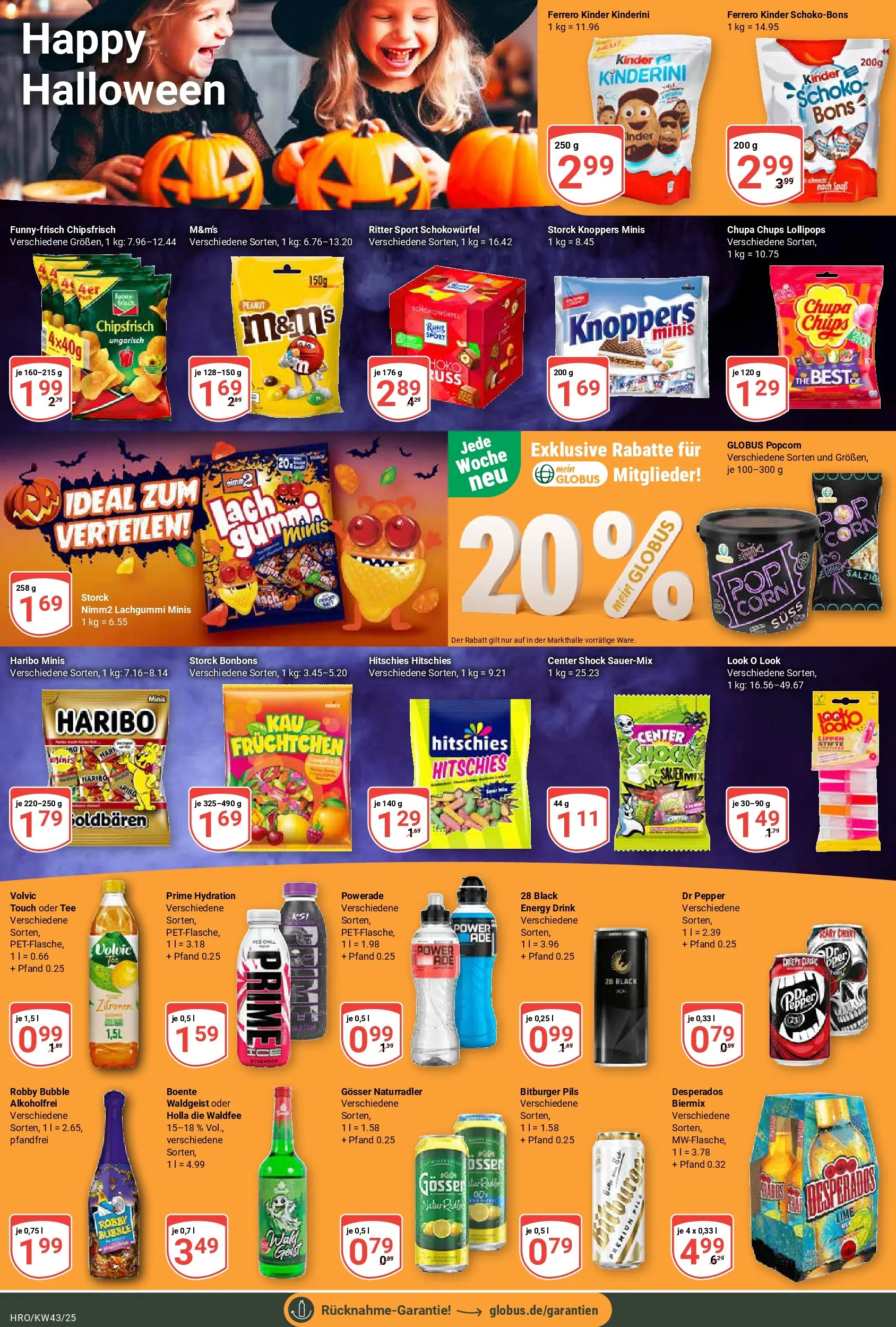Globus prospekt Rostock	 (ab 19.10.2025) » Angebote online | Seite: 23 | Produkte: Bitburger, Energy, Pils, Powerade