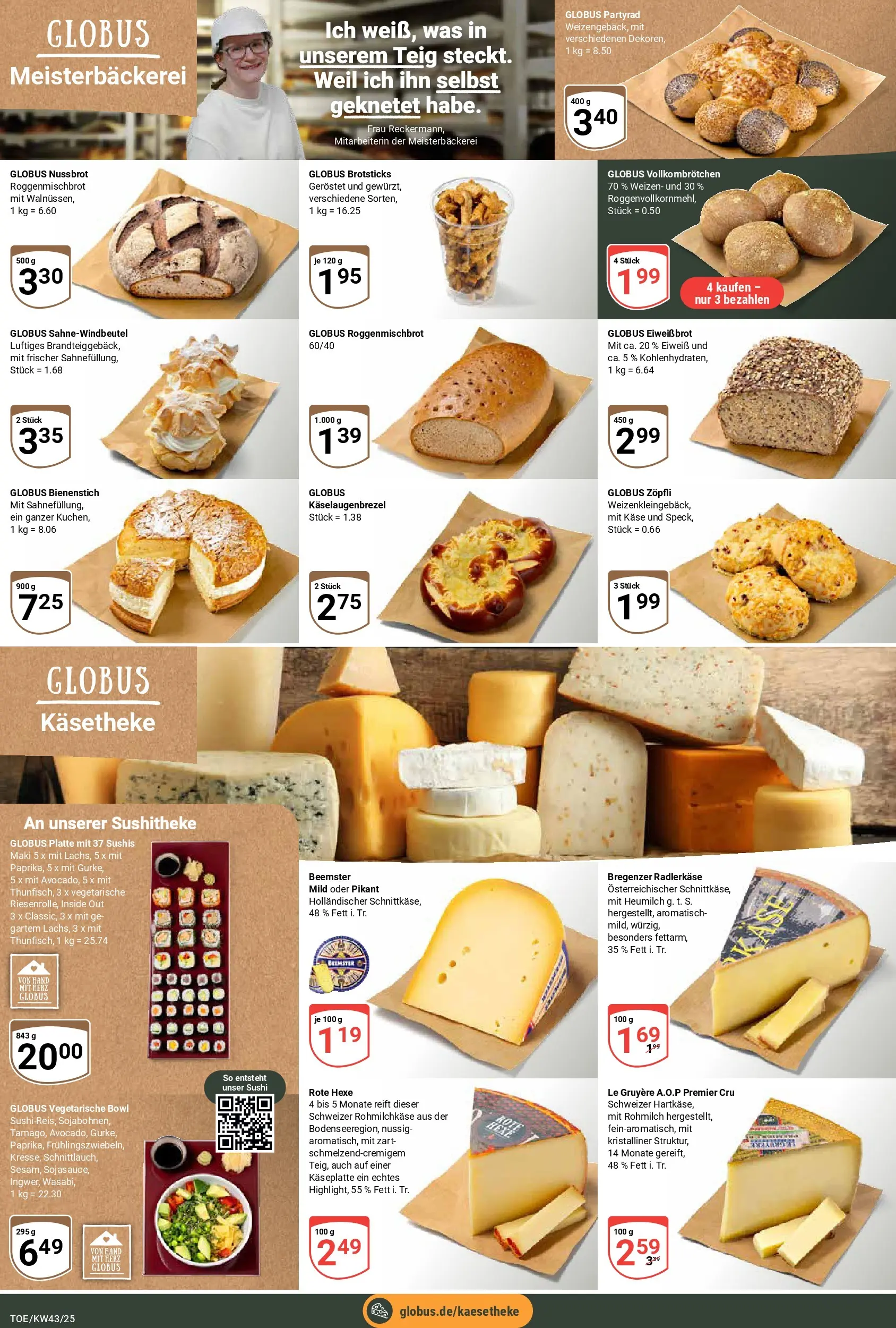 Globus prospekt Tönisvorst	 (ab 19.10.2025) » Angebote online | Seite: 7 | Produkte: Käse