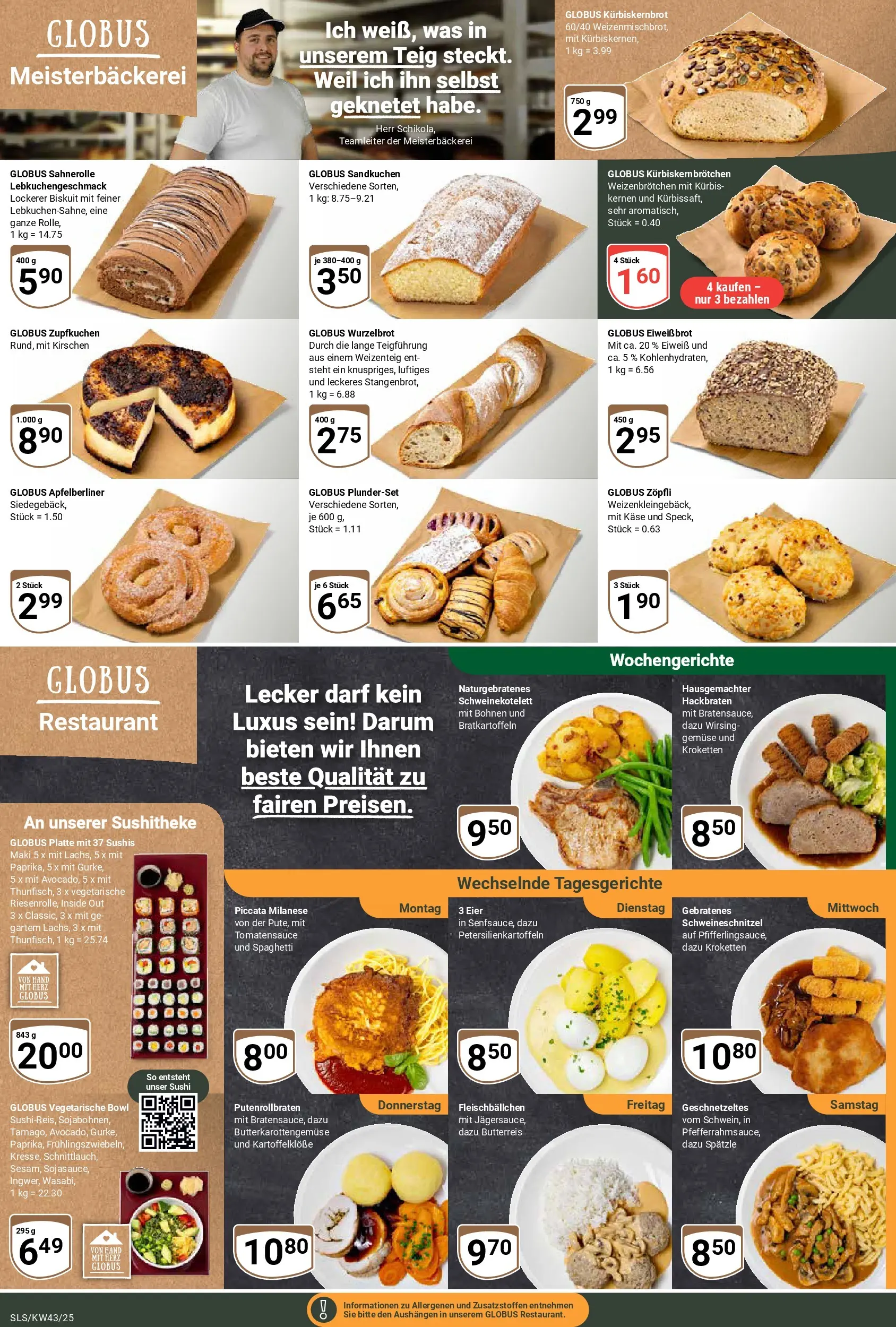 Globus prospekt Saarlouis	 (ab 19.10.2025) » Angebote online | Seite: 9 | Produkte: Käse, Eier, Gemüse, Kürbis