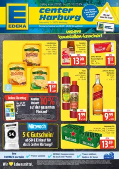 Heineken Pils, 20 x 0,4 L, zzgl. 3,10 Pfand oder 28 x 0,25 L, zzgl. 3,74 Pfand ab 19.10.2025 gültig | Seite: 1 | Produkte: Käse, Leerdammer, Fruchtsaft, Johnnie walker