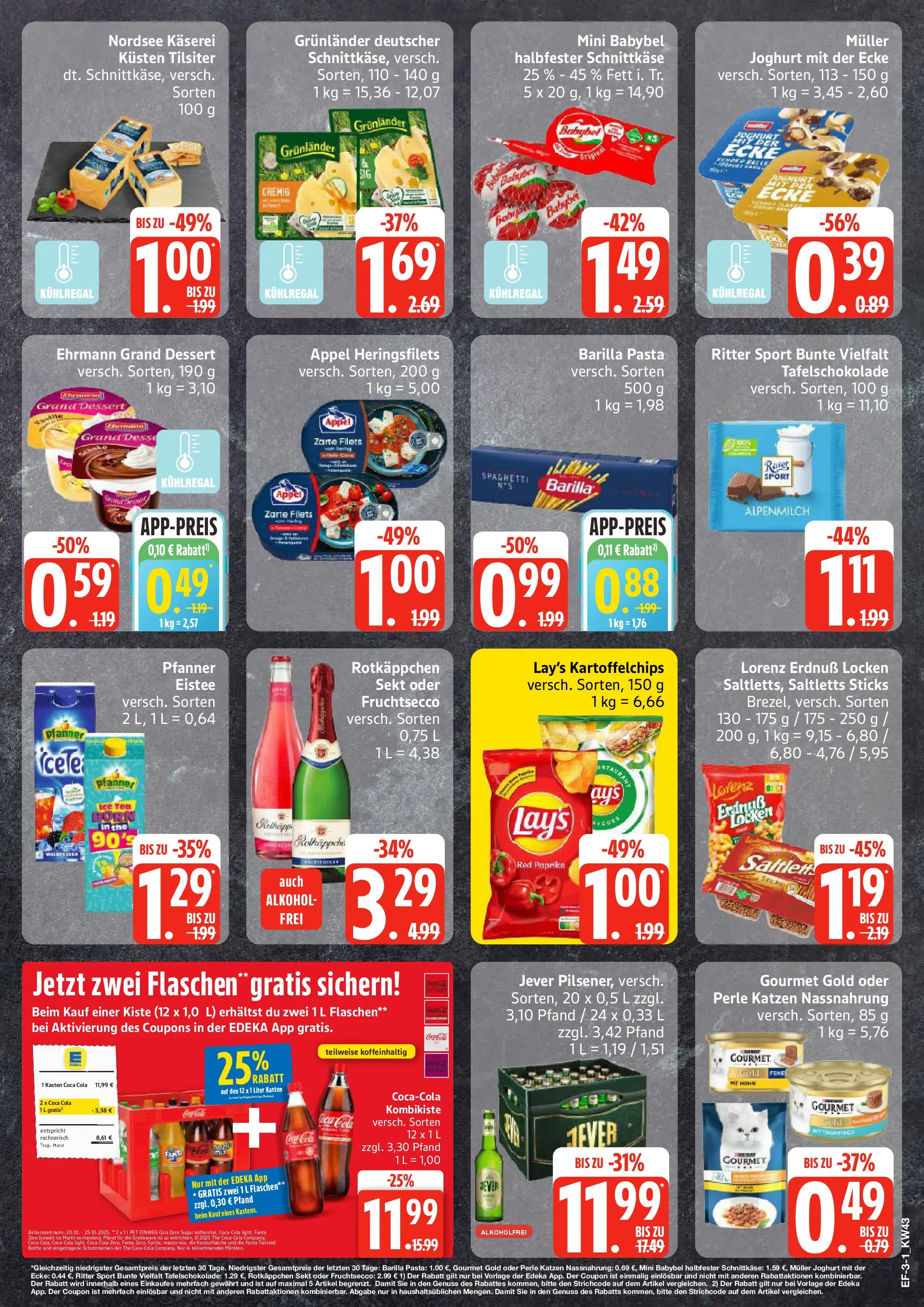 Edeka prospekt Schellhorn	 (ab 19.10.2025) » Angebote Online | Seite: 3 | Produkte: Rotkappchen sekt, Barilla, Ehrmann grand dessert, Rotkäppchen