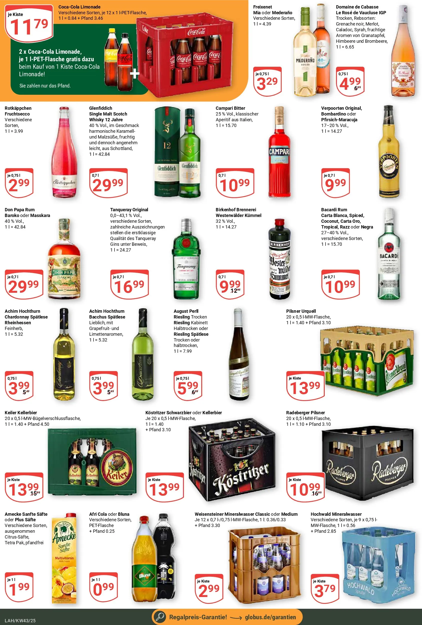 Globus prospekt Lahnstein	 (ab 19.10.2025) » Angebote online | Seite: 3 | Produkte: Whisky, Rum, Himbeere, Radeberger pilsner