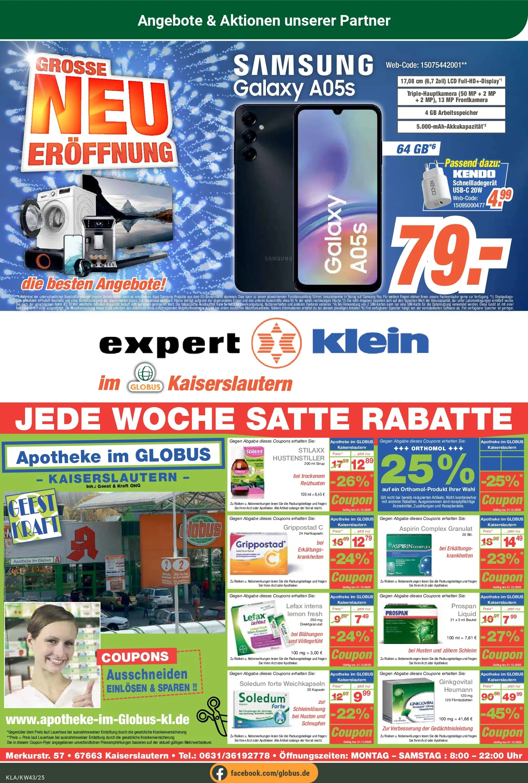 Globus prospekt Kaiserslautern	 (ab 19.10.2025) » Angebote online | Seite: 25 | Produkte: Sirup, Samsung, Uhr