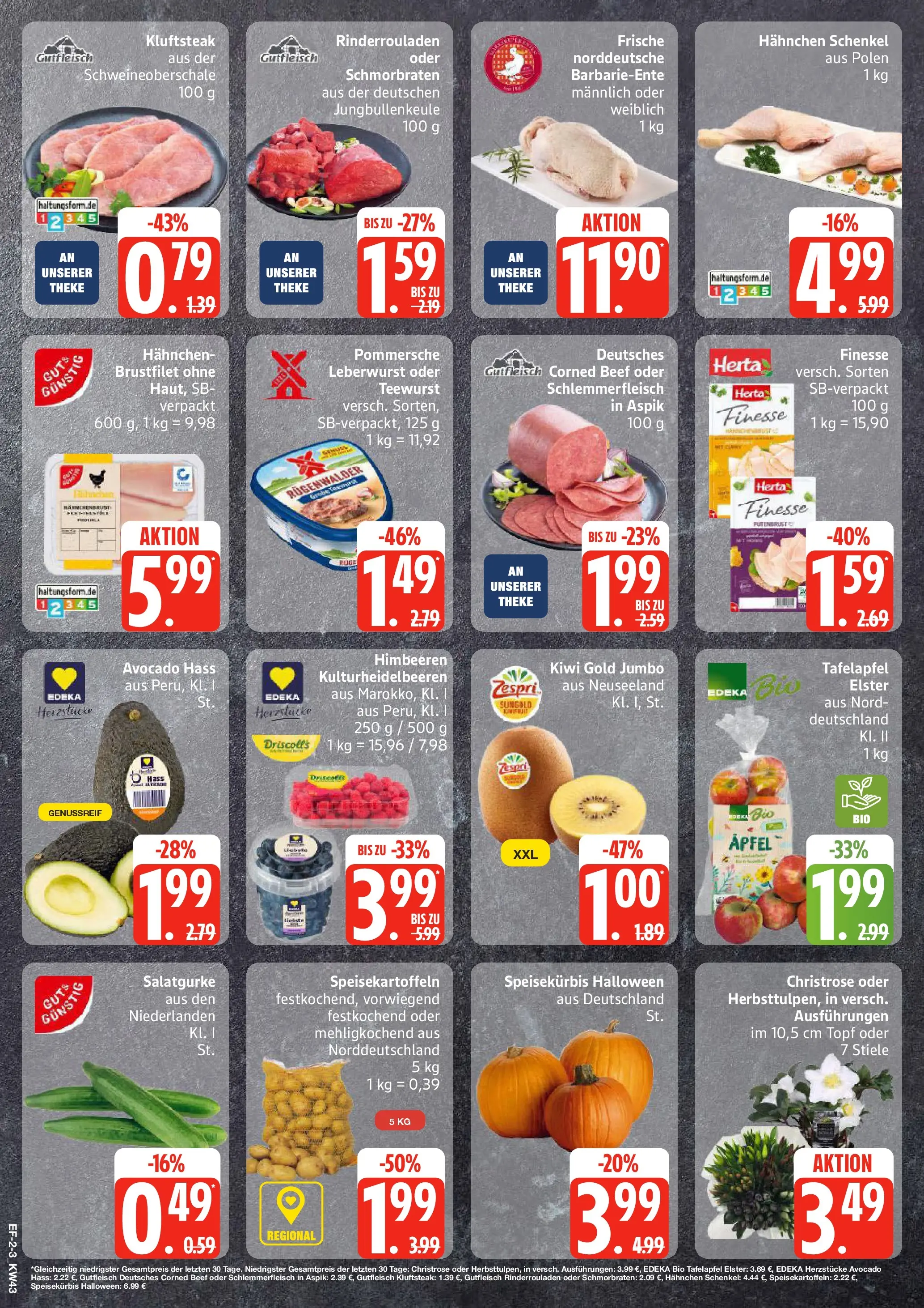 Edeka prospekt Schellhorn	 (ab 19.10.2025) » Angebote Online | Seite: 2 | Produkte: Himbeeren, Apple, Avocado, Herta finesse
