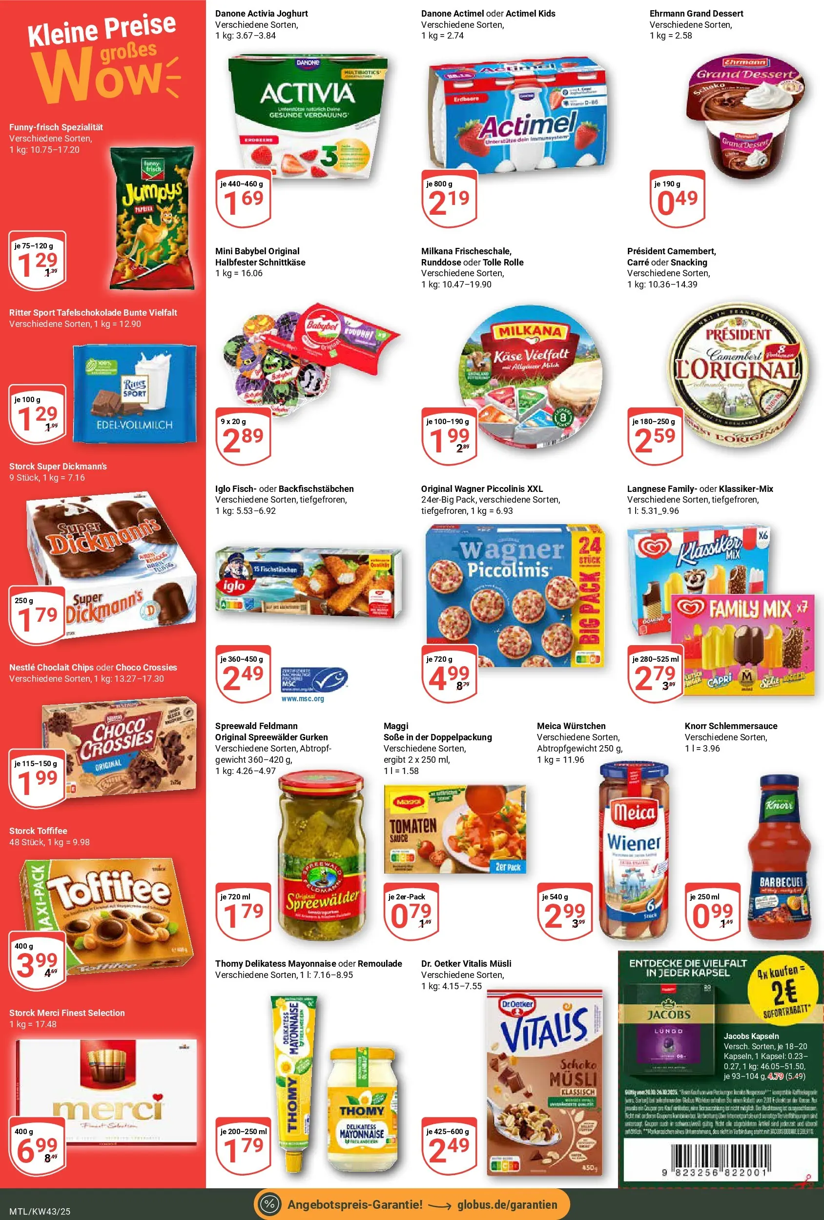 Globus prospekt Maintal-Dörnigheim	 (ab 19.10.2025) » Angebote online | Seite: 2 | Produkte: Activia, Langnese, Tomaten, Fisch