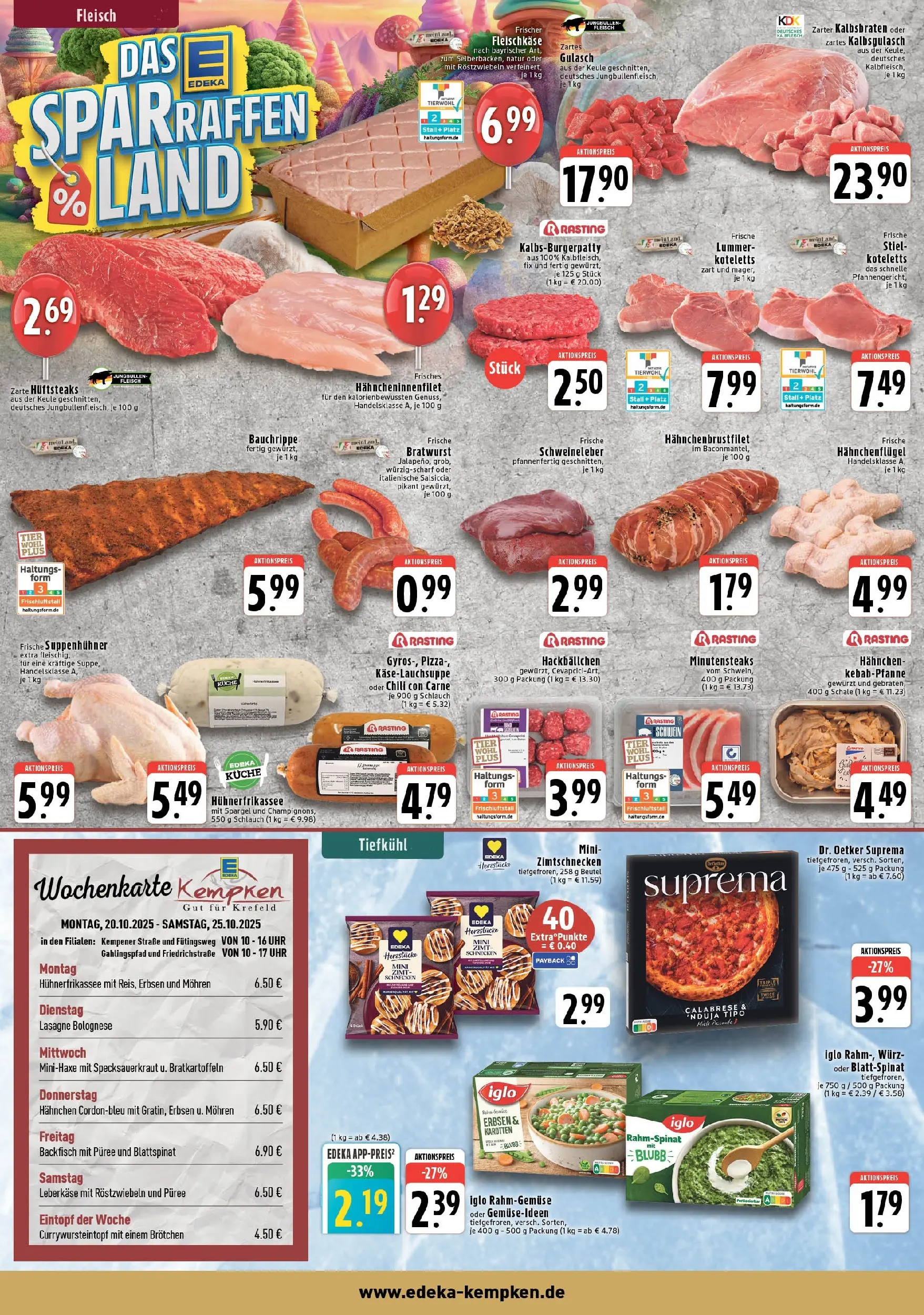 Edeka prospekt Krefeld	 (ab 19.10.2025) » Angebote Online | Seite: 2 | Produkte: Burger, Spargel, Chili, Steak