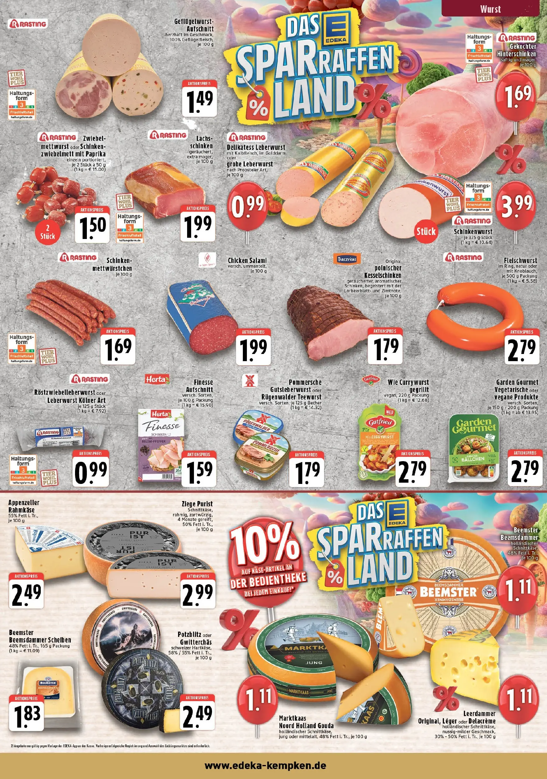 Edeka prospekt Krefeld	 (ab 19.10.2025) » Angebote Online | Seite: 3 | Produkte: Leerdammer, Paprika, Salami, Herta finesse