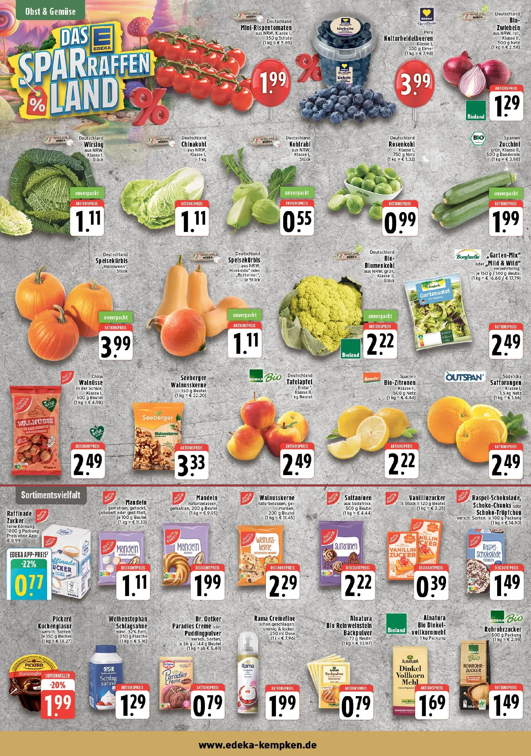 Edeka prospekt Krefeld	 (ab 19.10.2025) » Angebote Online | Seite: 4 | Produkte: Walnüsse, Schlagsahne, Schokolade, Obst