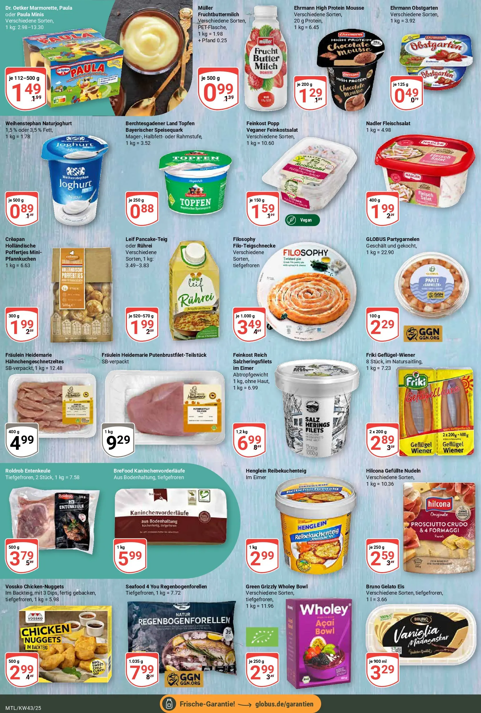 Globus prospekt Maintal-Dörnigheim	 (ab 19.10.2025) » Angebote online | Seite: 13 | Produkte: Milch, Pfannkuchen, Salz, Fleisch